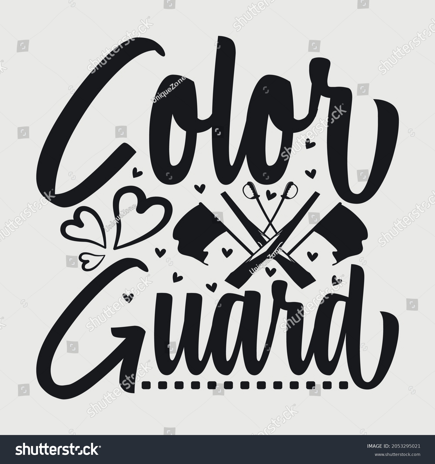 SVG of Color Guard Svg Typography Vector Design svg
