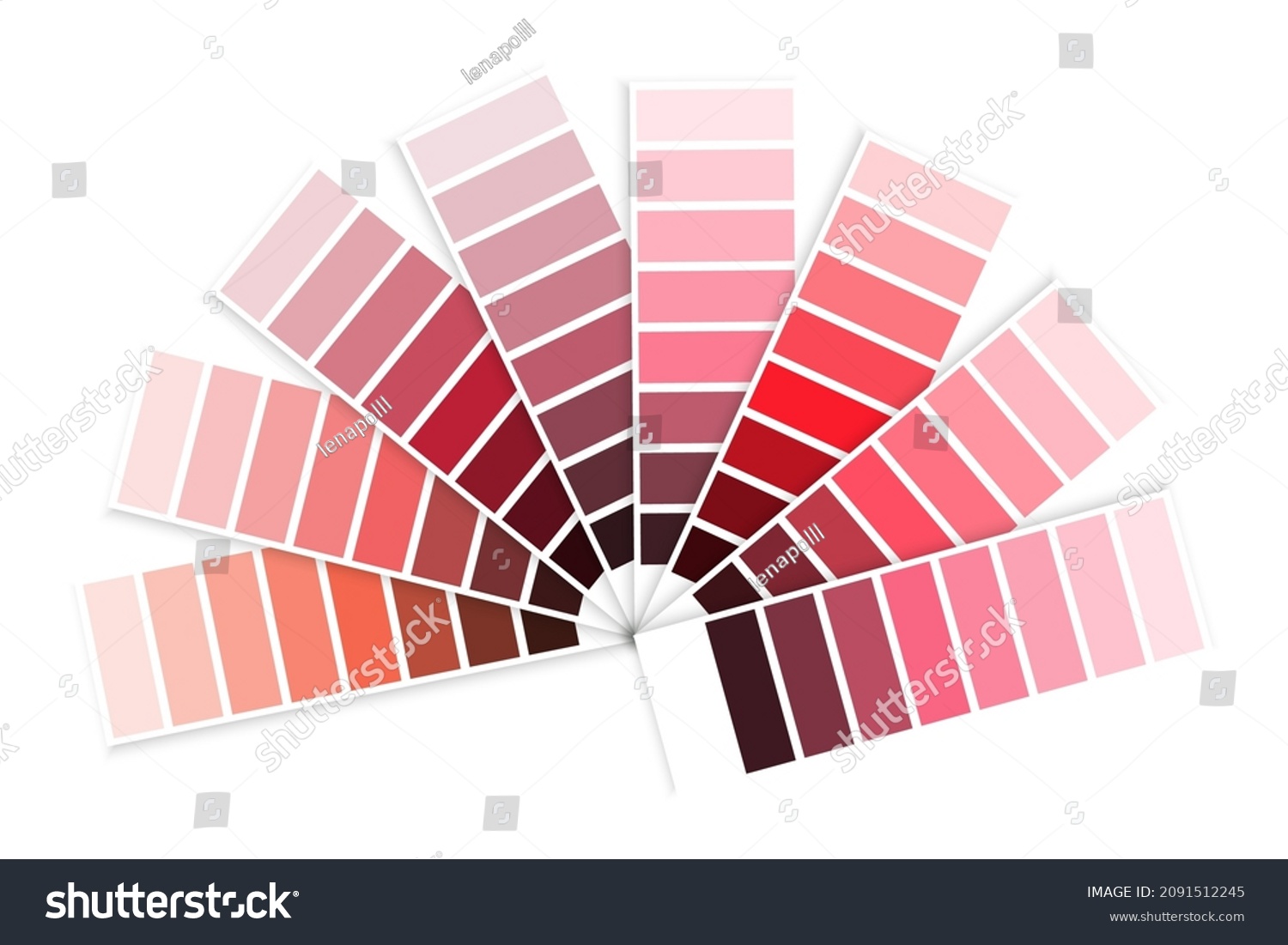 Color Palette Red Swatch Graphic Decor Stock Vector (Royalty Free ...