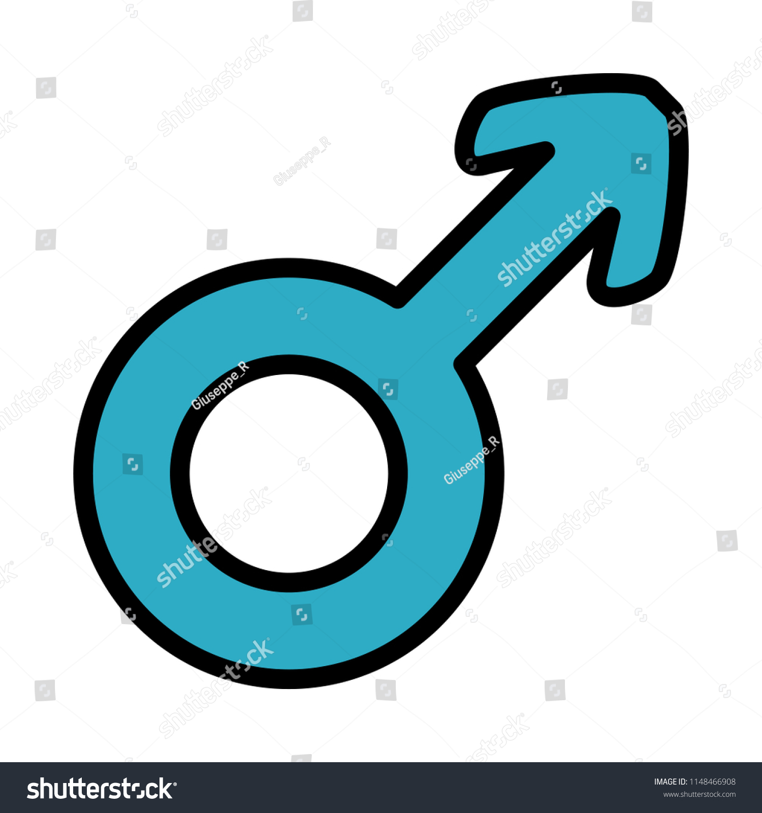 Color Pictogram Man Sex Symbol Style Stock Vector Royalty Free 1148466908 Shutterstock 5113