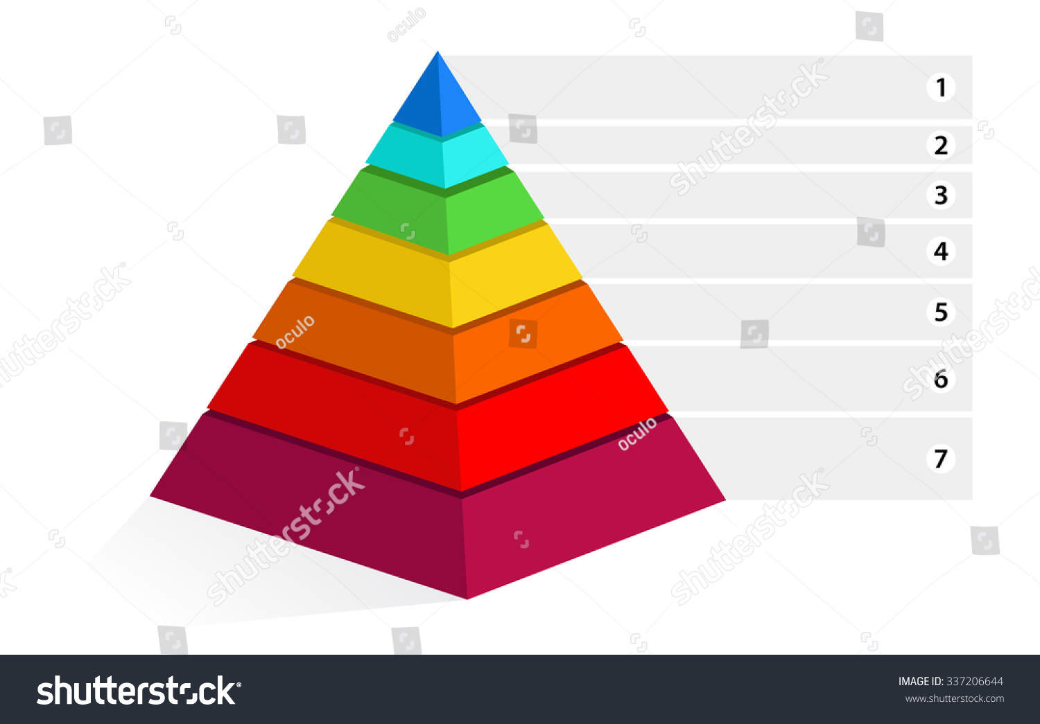 Color Pyramid Hierarchy Needs Stock Vector 337206644 - Shutterstock