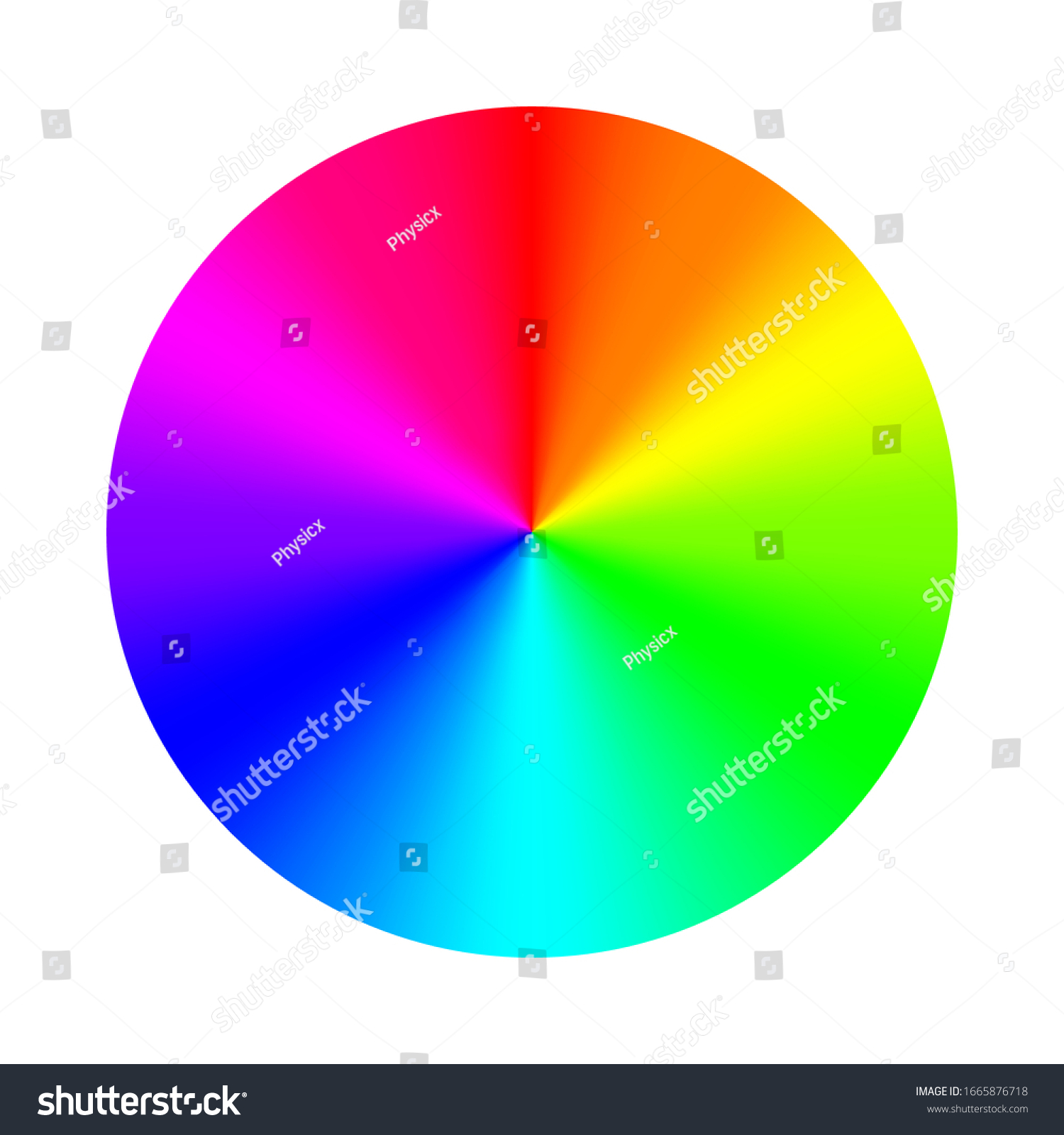 Color Wheel Palette Rgb Ryb Cymk Stock Vector (Royalty Free) 1665876718 ...