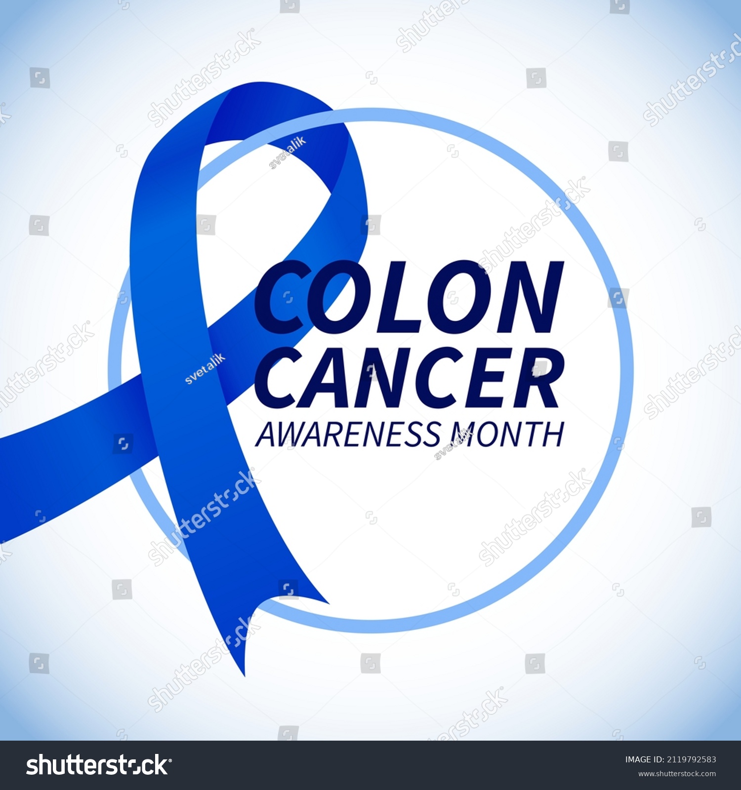 Colorectal Cancer Awareness Month Banner Dark Stock Vector (Royalty ...