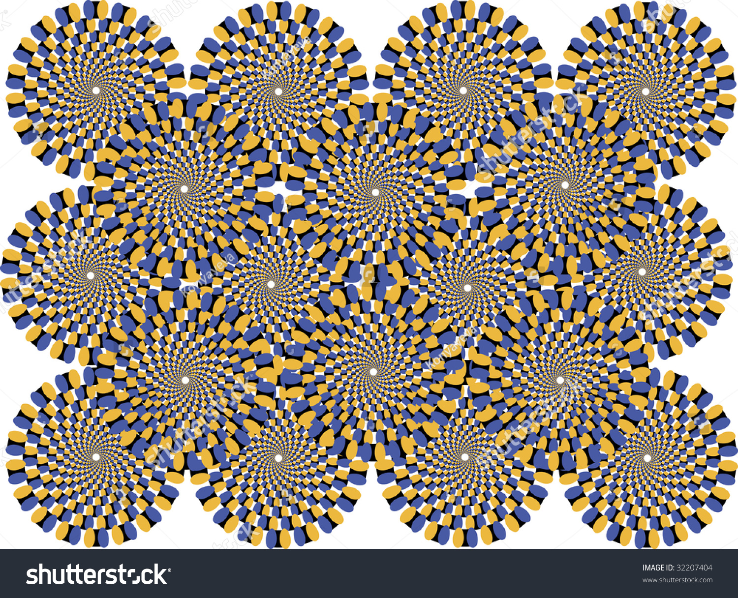 Colored Circles Represent The Effect Of Motion Stock Vector ...