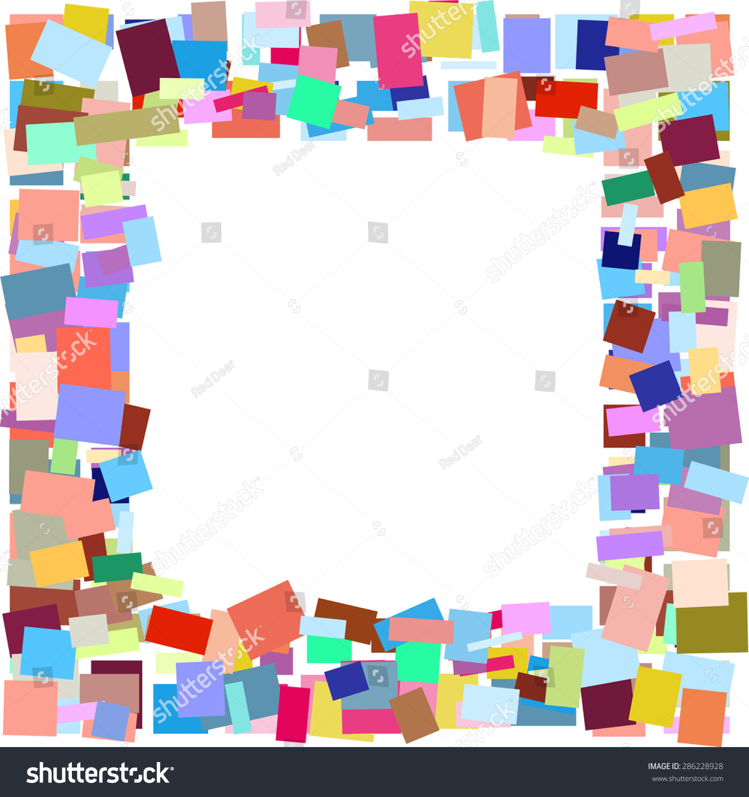 Colored Vector Frame Stock Vector (Royalty Free) 286228928 | Shutterstock