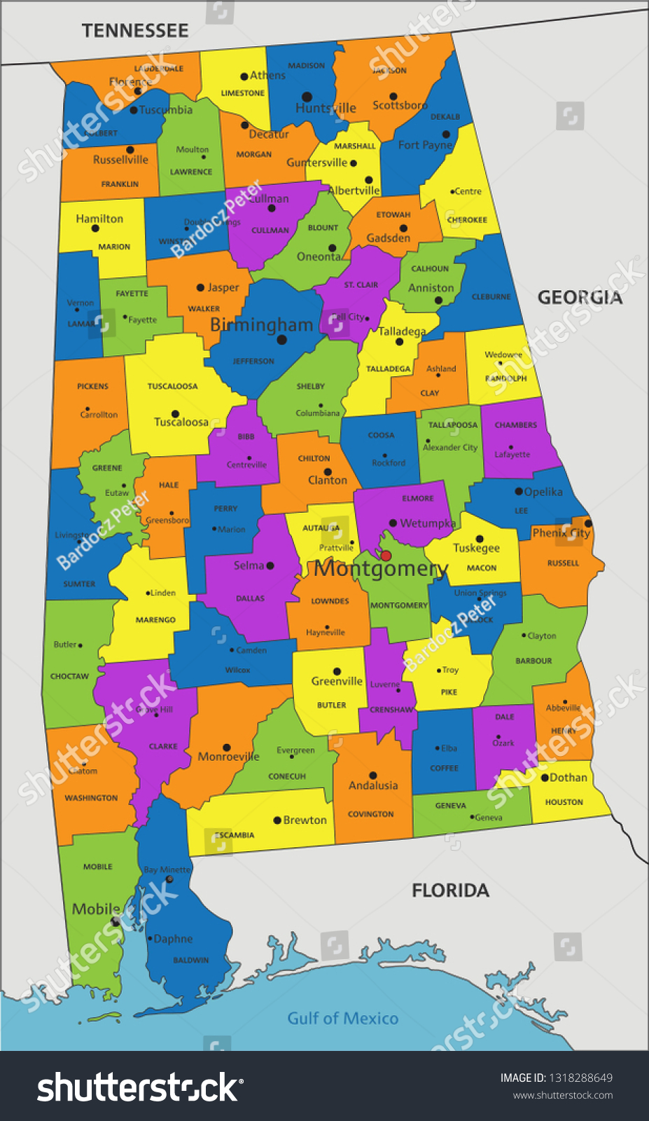 Colorful Alabama Political Map With Clearly Labeled Separated Layers The Best Porn Website 5496