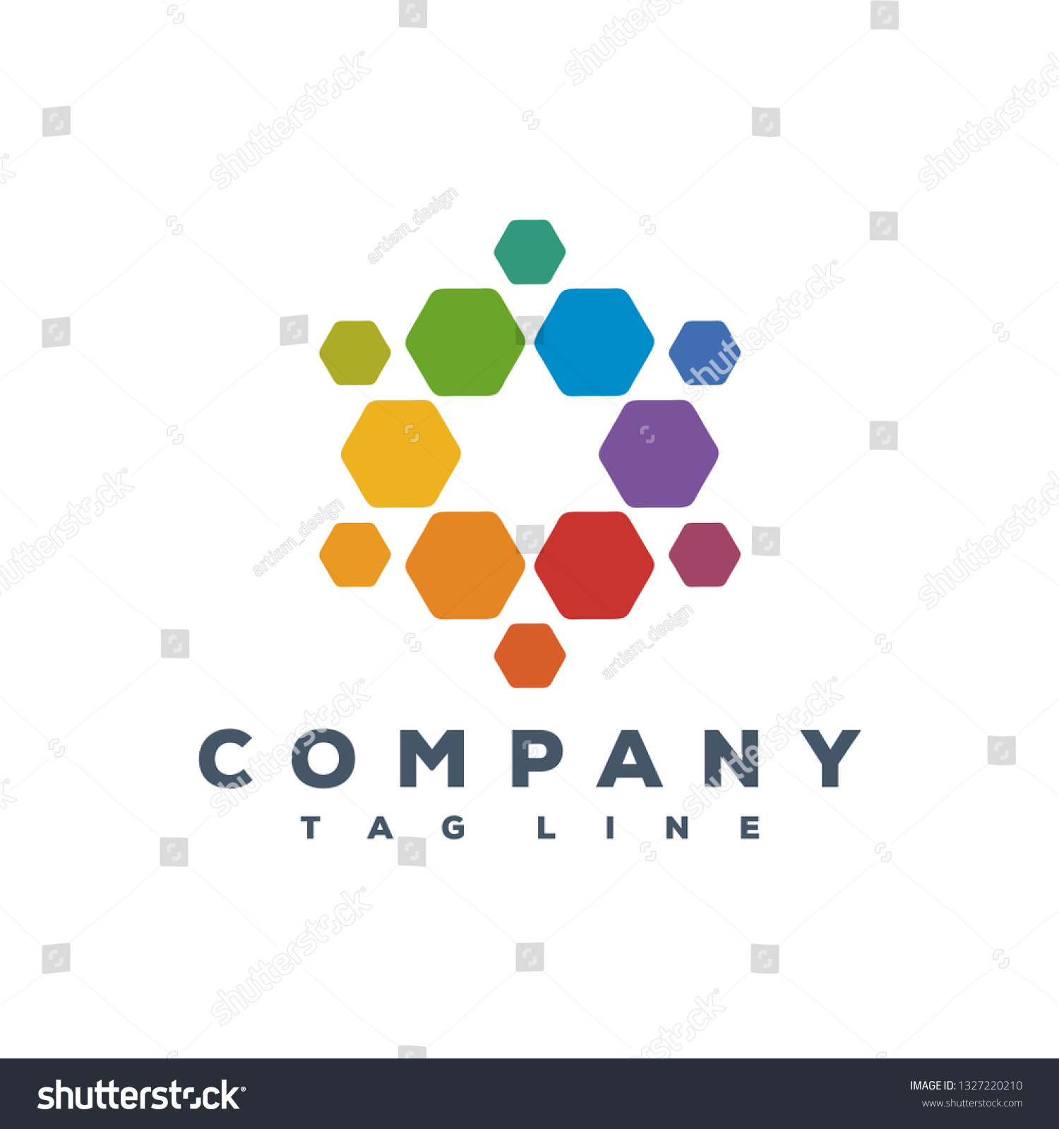 Colorful Atom Tech Logo Design Stock Vector (Royalty Free) 1327220210 ...