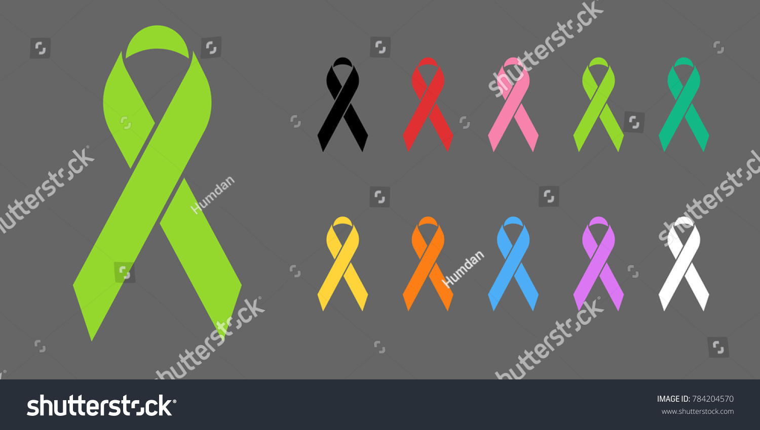 Colorful Awareness Ribbons Design Element Banner Stock Vector Royalty Free 784204570 6128