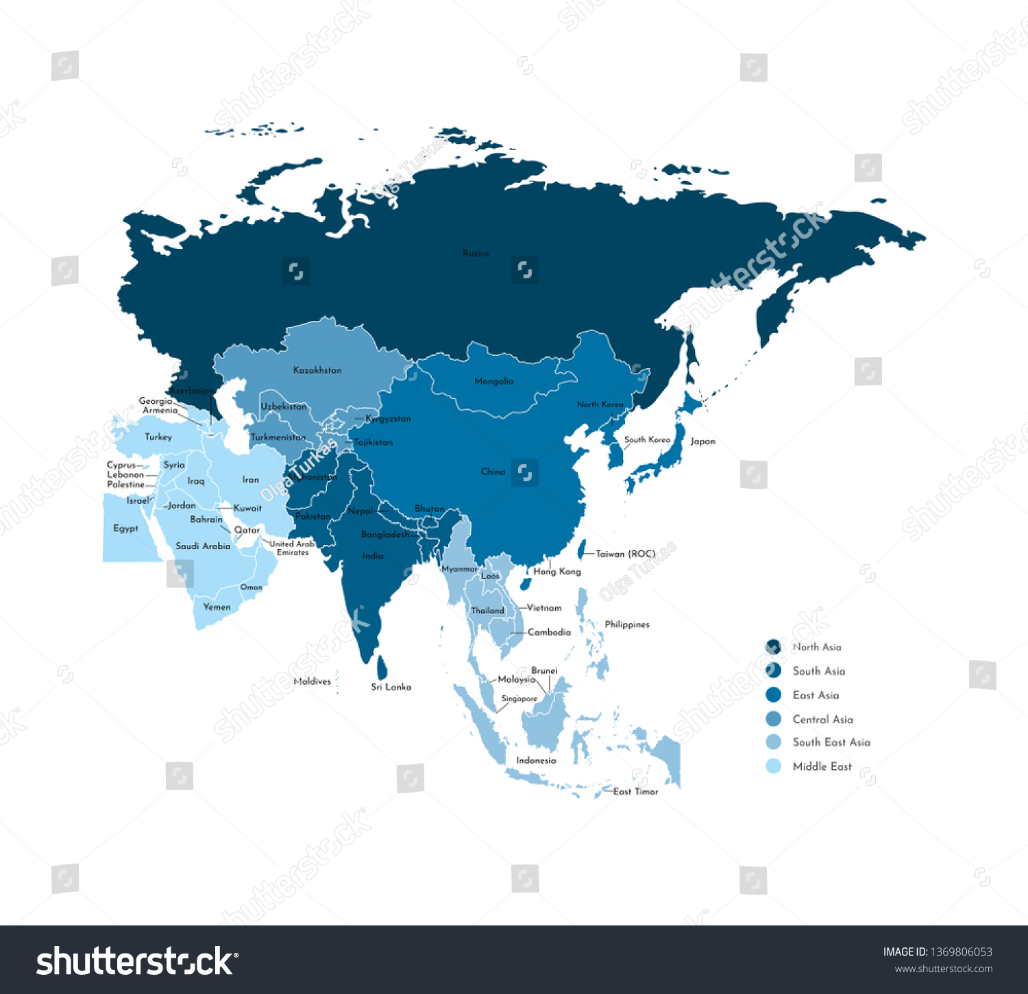 52,888 Asia map line Images, Stock Photos & Vectors | Shutterstock