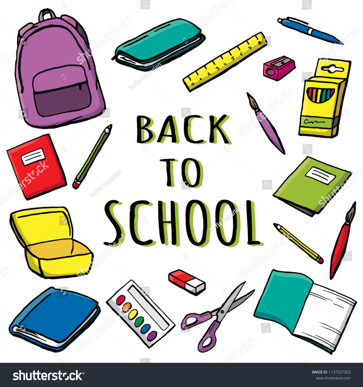 stationery bag Back to School Kids Personalised Pencil Case Comic Strip