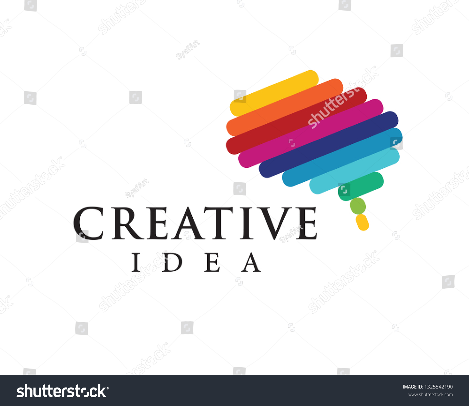 Colorful Creative Brand Idea Logo Design Stock Vector Royalty Free