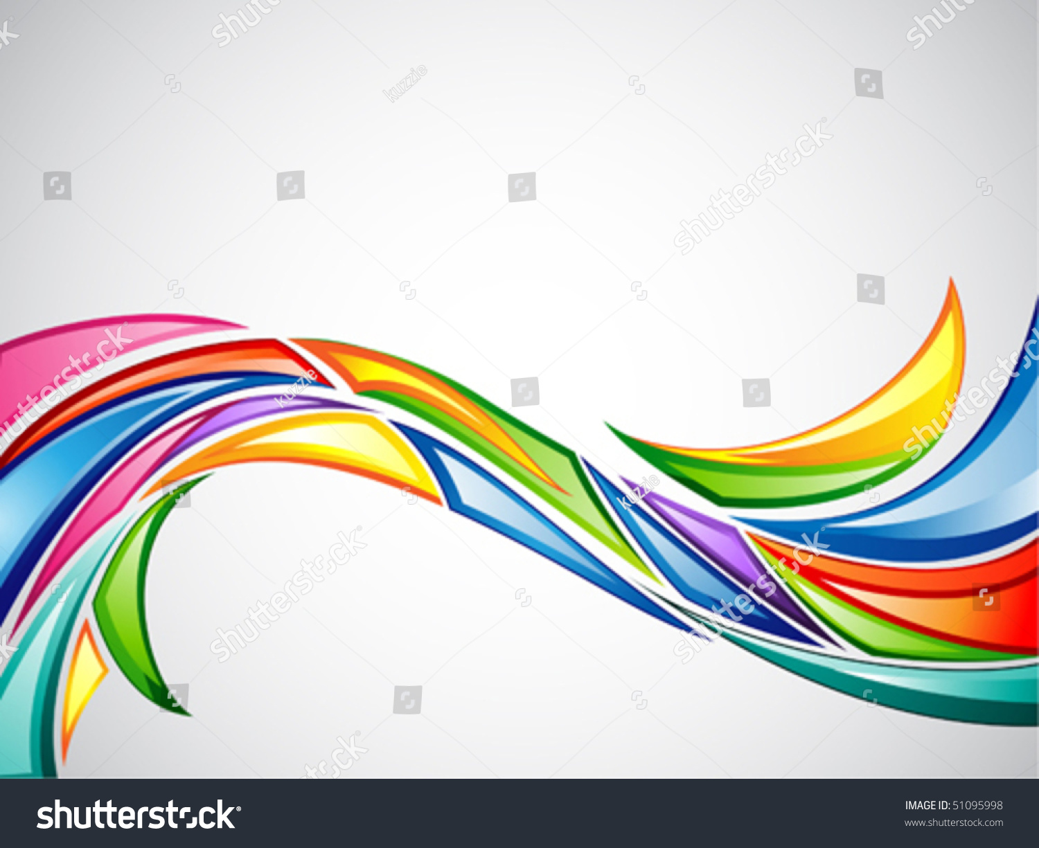 Colorful Curve Background Stock Vector Illustration 51095998 : Shutterstock