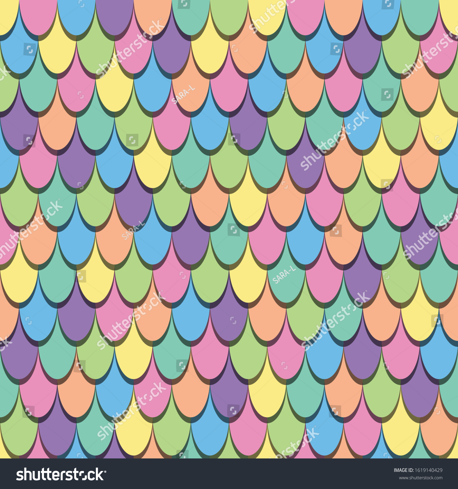 Colorful Fish Scales Background Vector Illustration Stock Vector ...