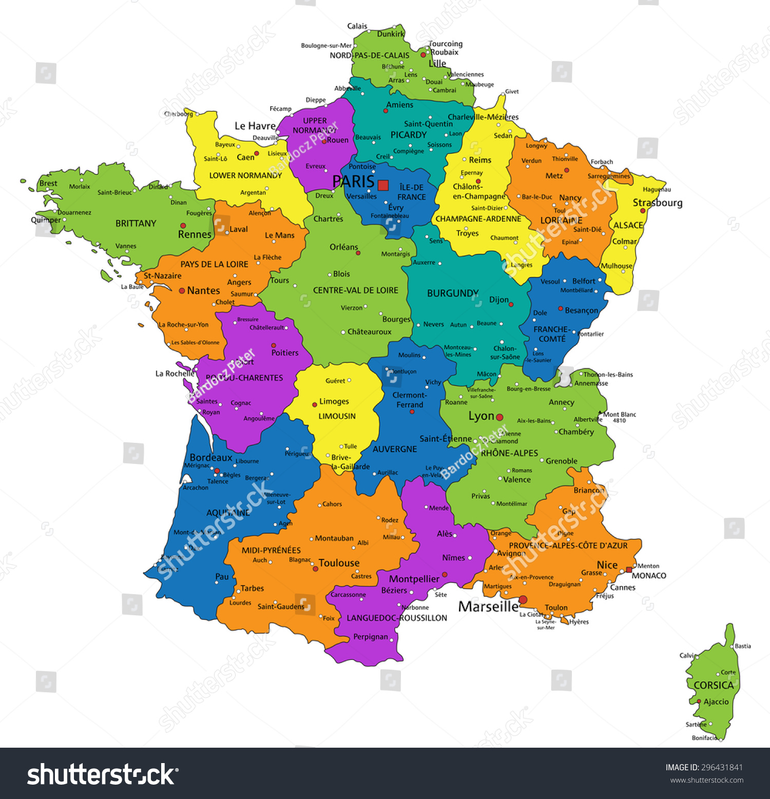 France Political Map Class 9