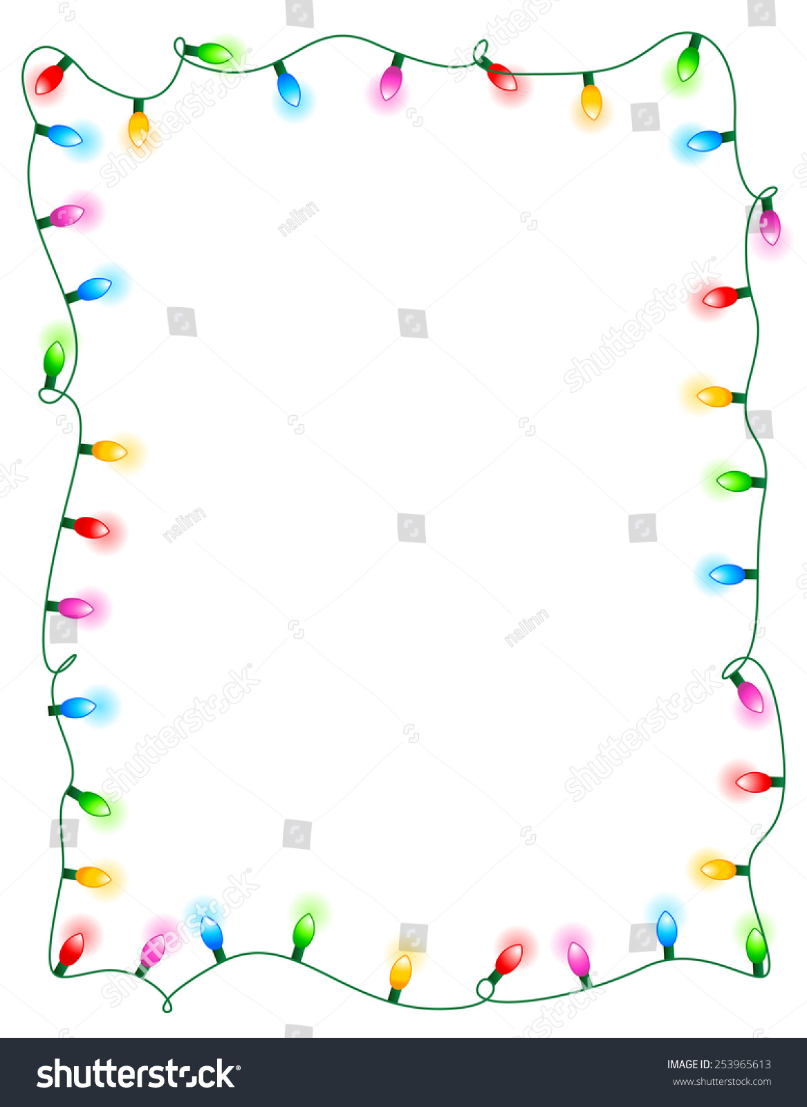 colorful glowing christmas lights border frame colorful holiday lights illustration - Christmas Lights Frame colorful glowing christmas lights border frame colorful holiday lights illustration - Christmas Lights Frame