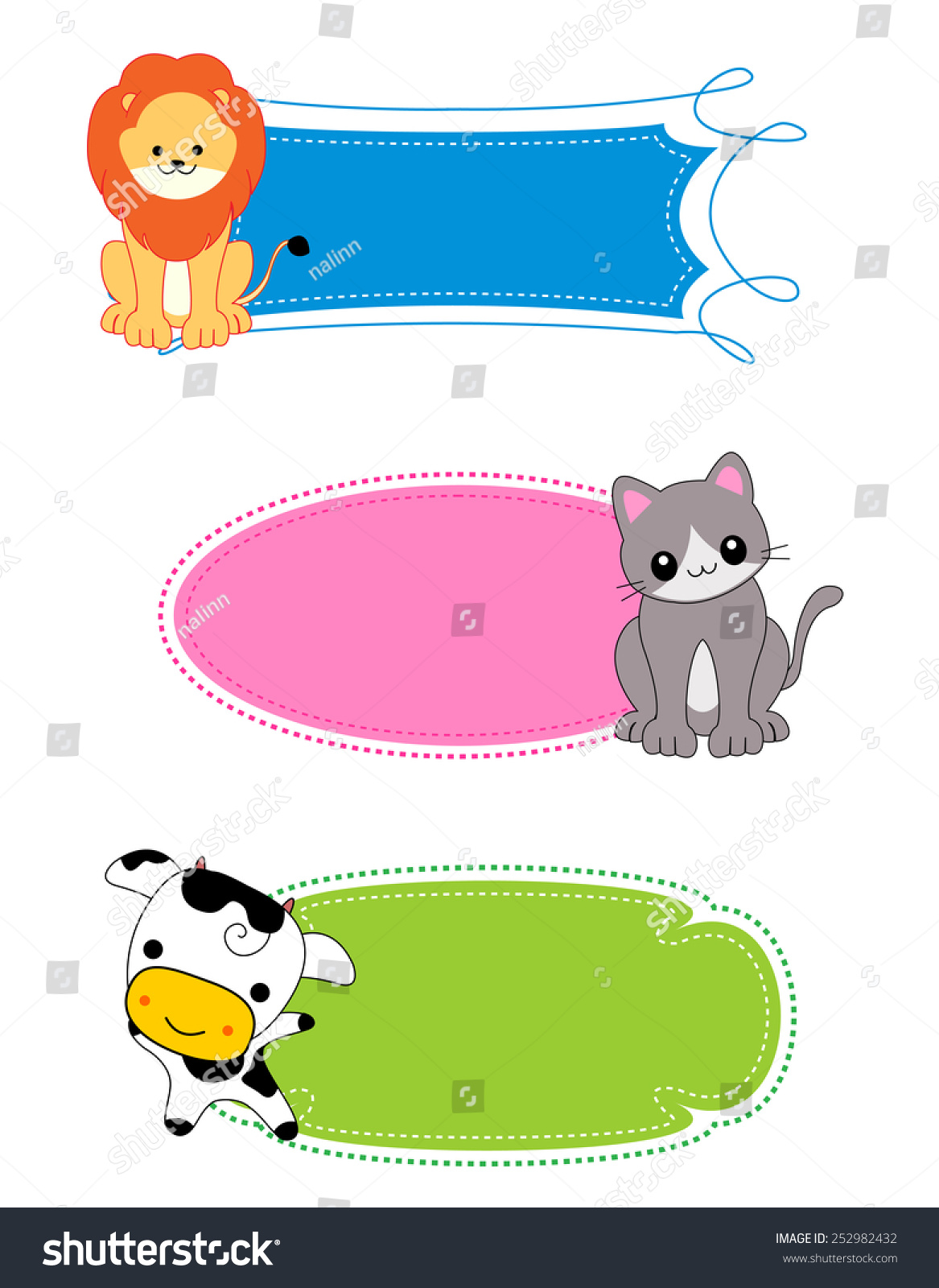 Colorful Kids Name s Labels Frame Stock Vector Royalty Free Colorful Kids Name s Labels Frame Stock Vector Royalty Free