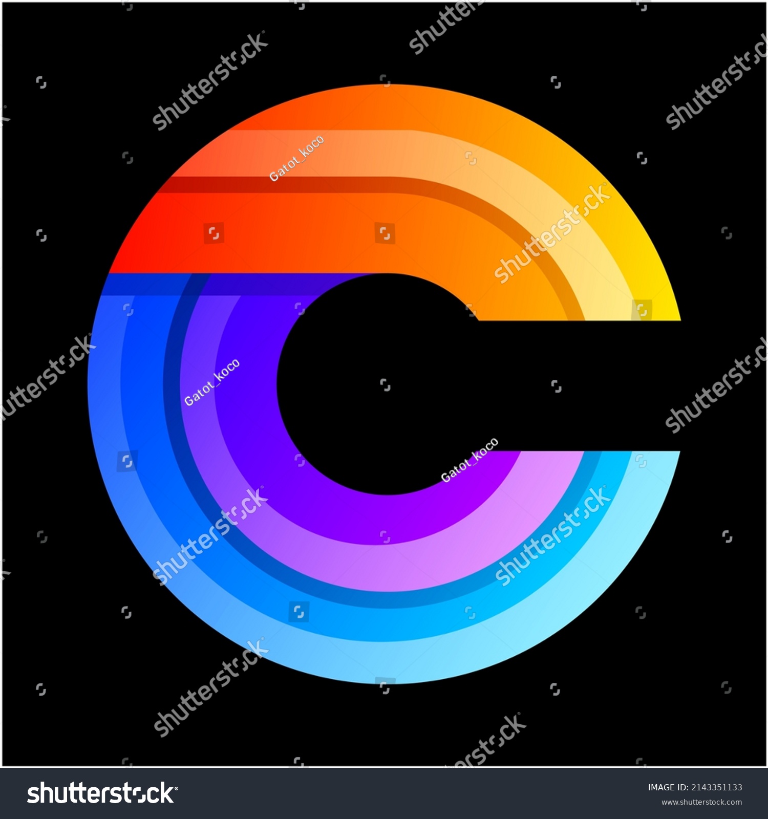 Colorful Letter C Logo Design Template Stock Vector (Royalty Free ...