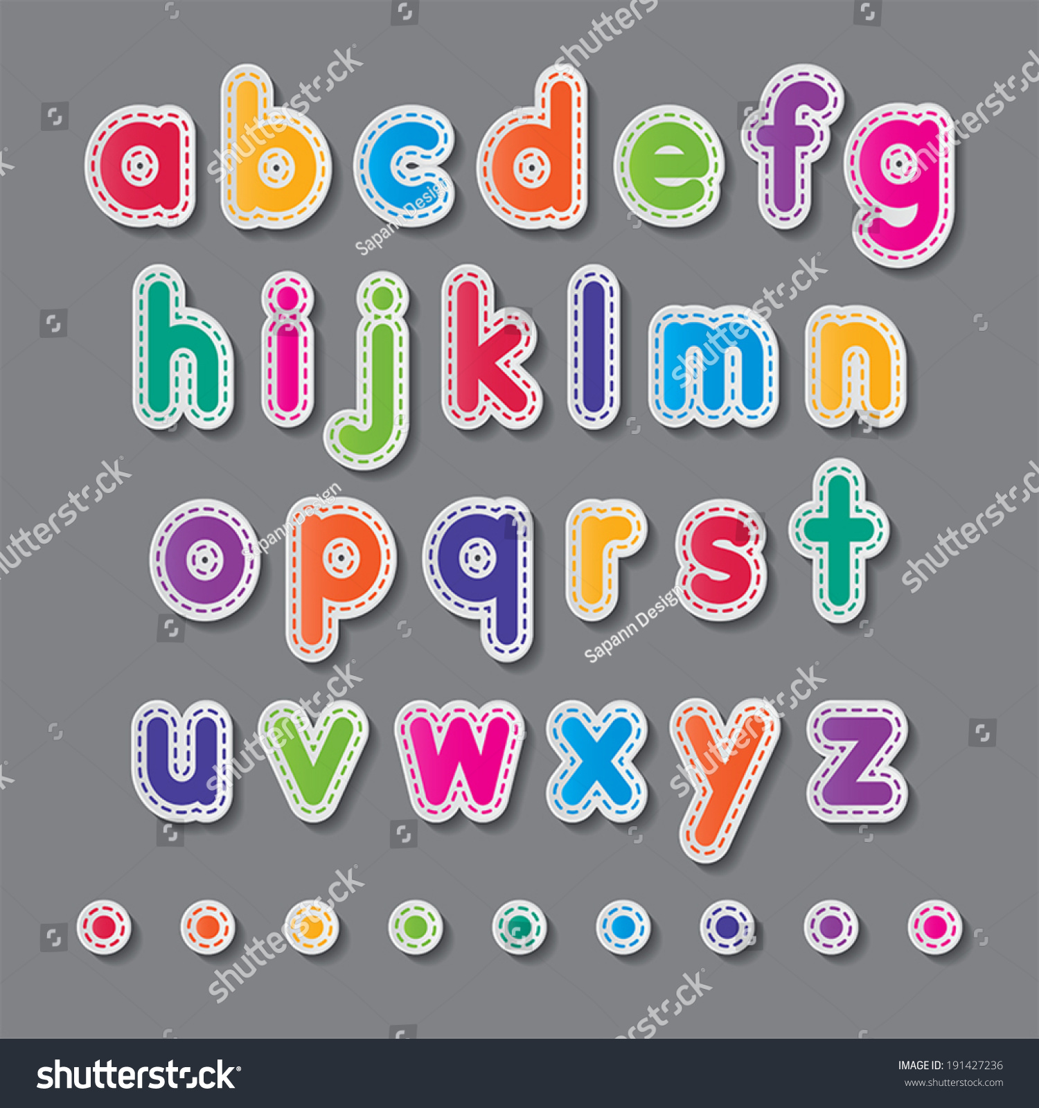 Colorful Paper Capital Alphabet Letters Z Stock Vector Royalty Free 191427236 