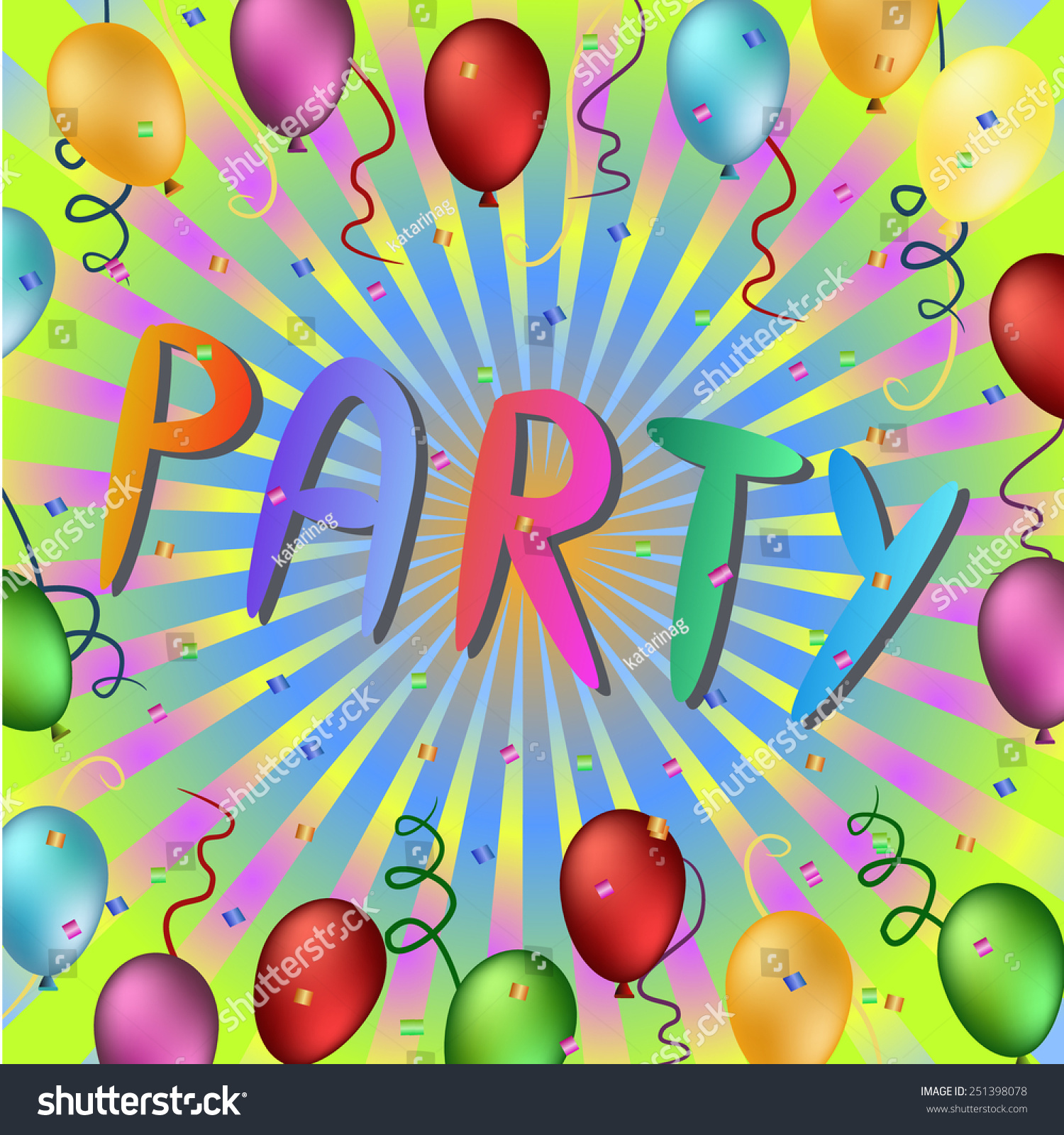 colorful-party-time-words-illustration-stock-vector-royalty-free-251398078-shutterstock