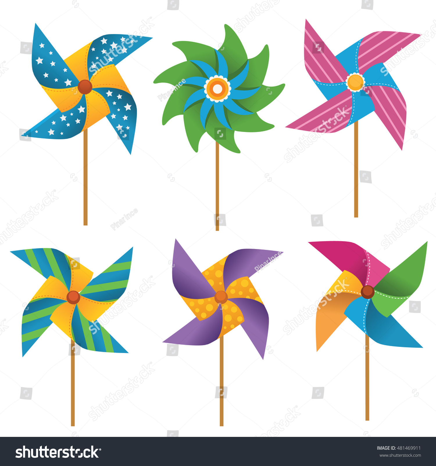 Cute pinwheels Stock Vectors, Images & Vector Art | Shutterstock