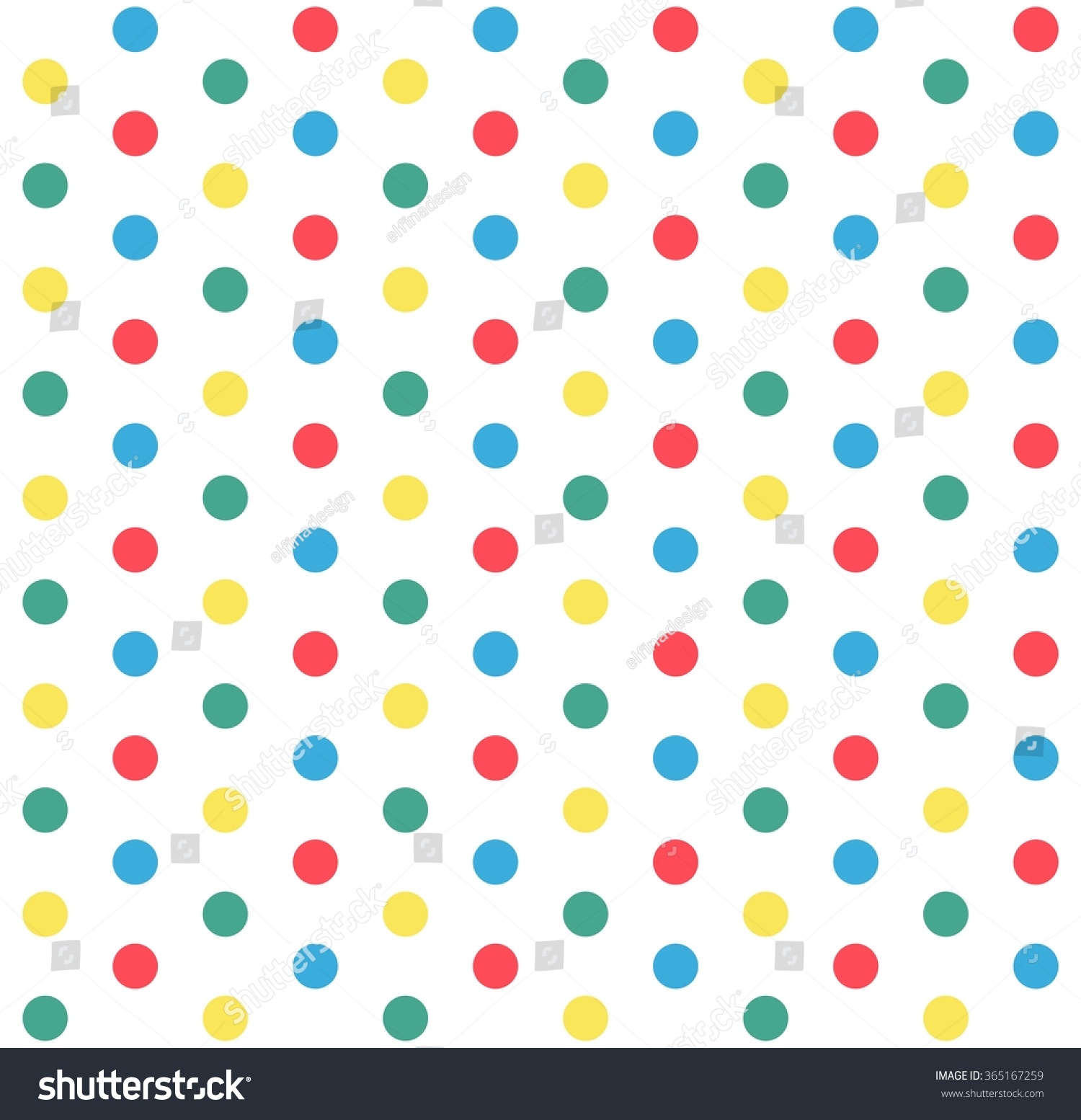 Colorful Polka Dots Pattern Candy Colors Stock Vector (Royalty Free ...