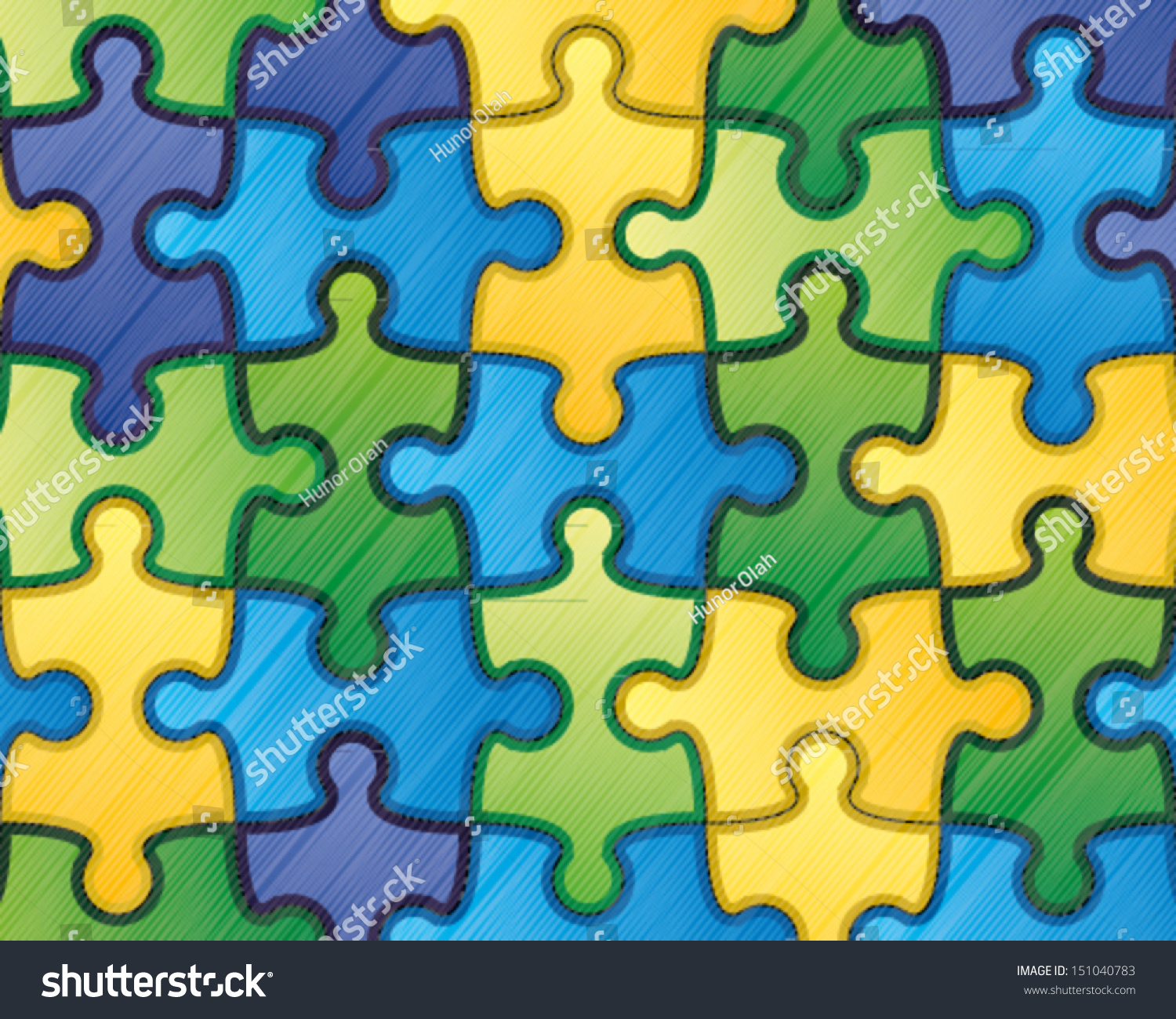 Colorful Puzzle Background 1 Stock Vector (Royalty Free) 151040783