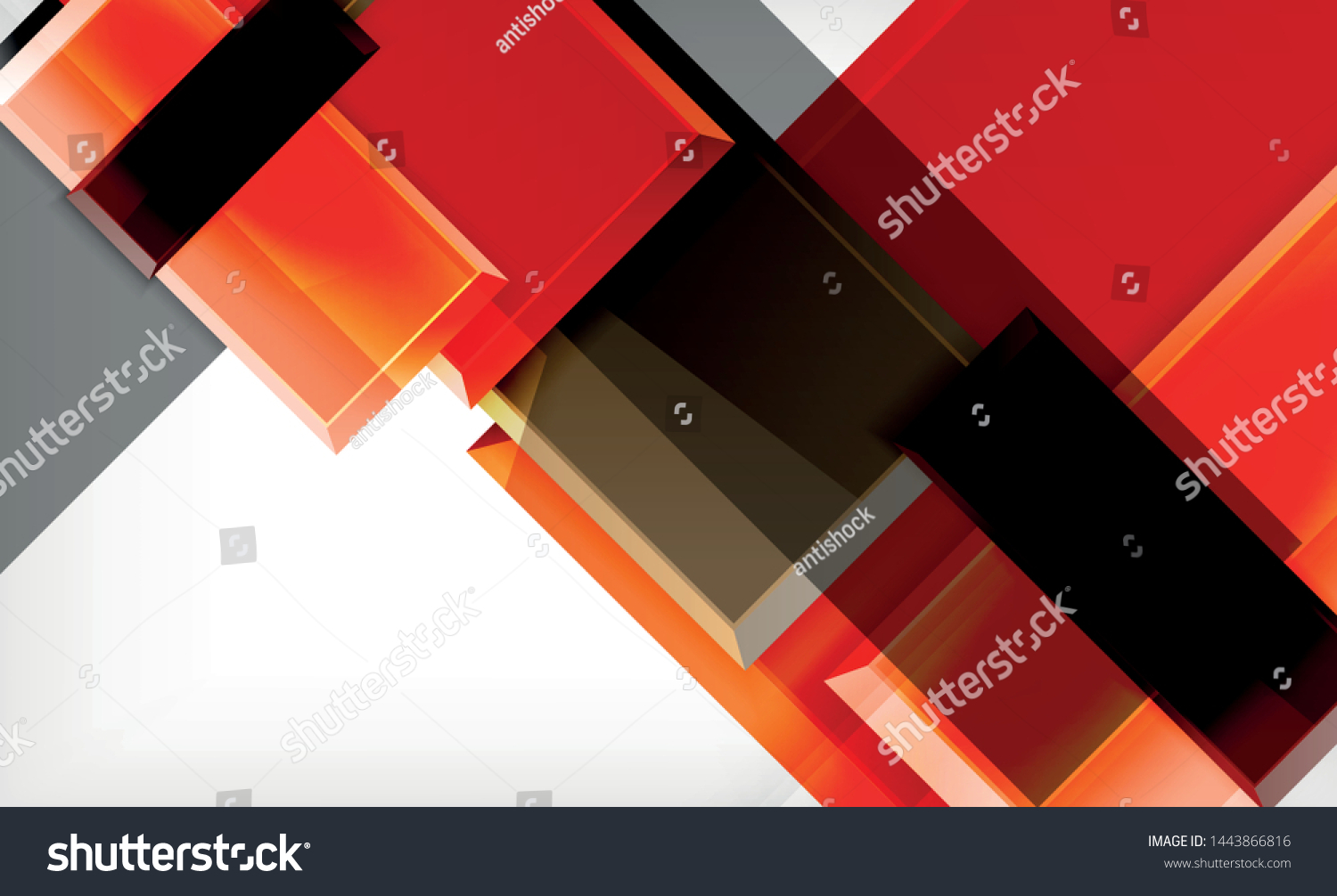 Colorful Square Rectangle Blocks Background Vector Stock Vector ...