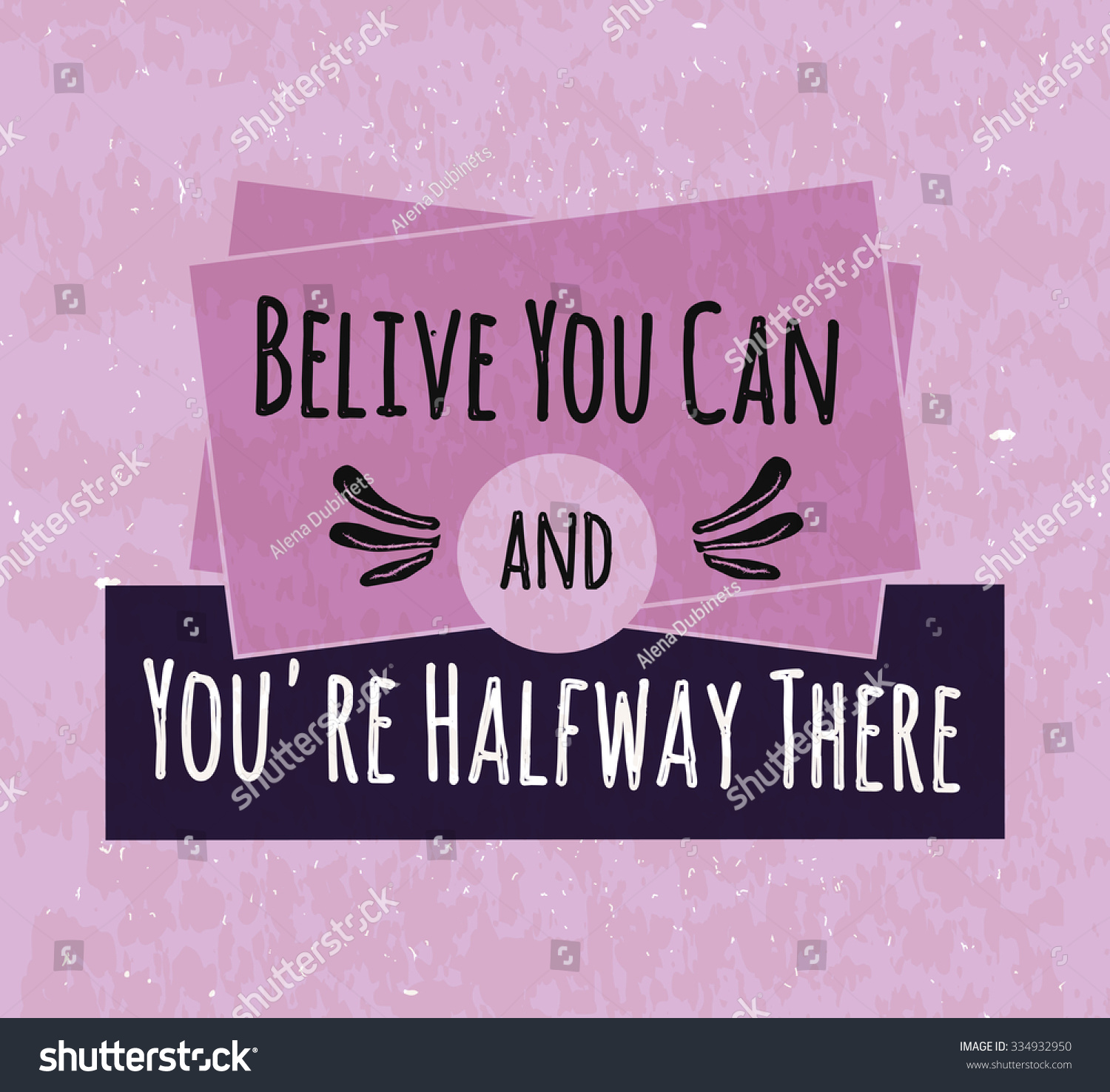 Colorful Typographic Motivational Poster Raise Faith Stock Vector ...