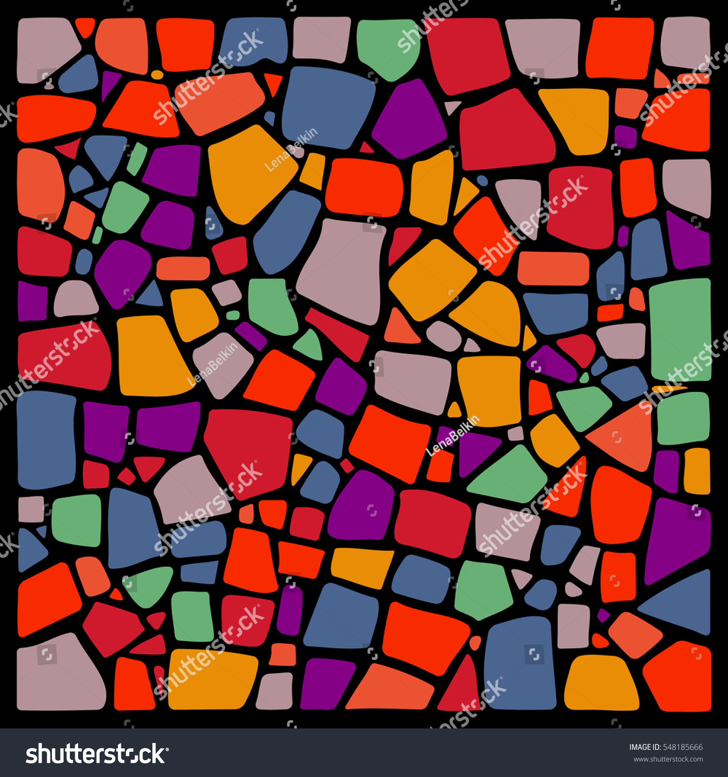 Colorful Vector Mosaic Background Ceramic Tile Vector De Stock Libre