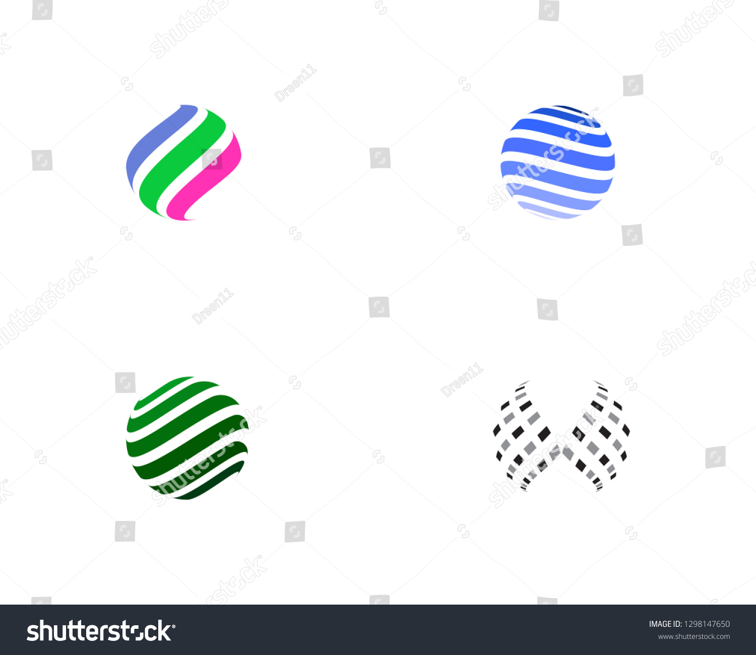 Colorful Wire World Logo Icon Vector Stock Vector (Royalty Free ...