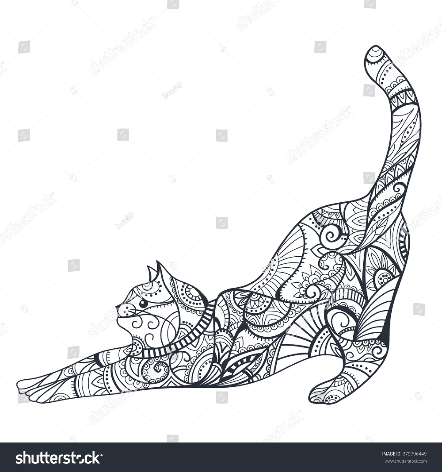 abstract coloring pages of animals - photo #23