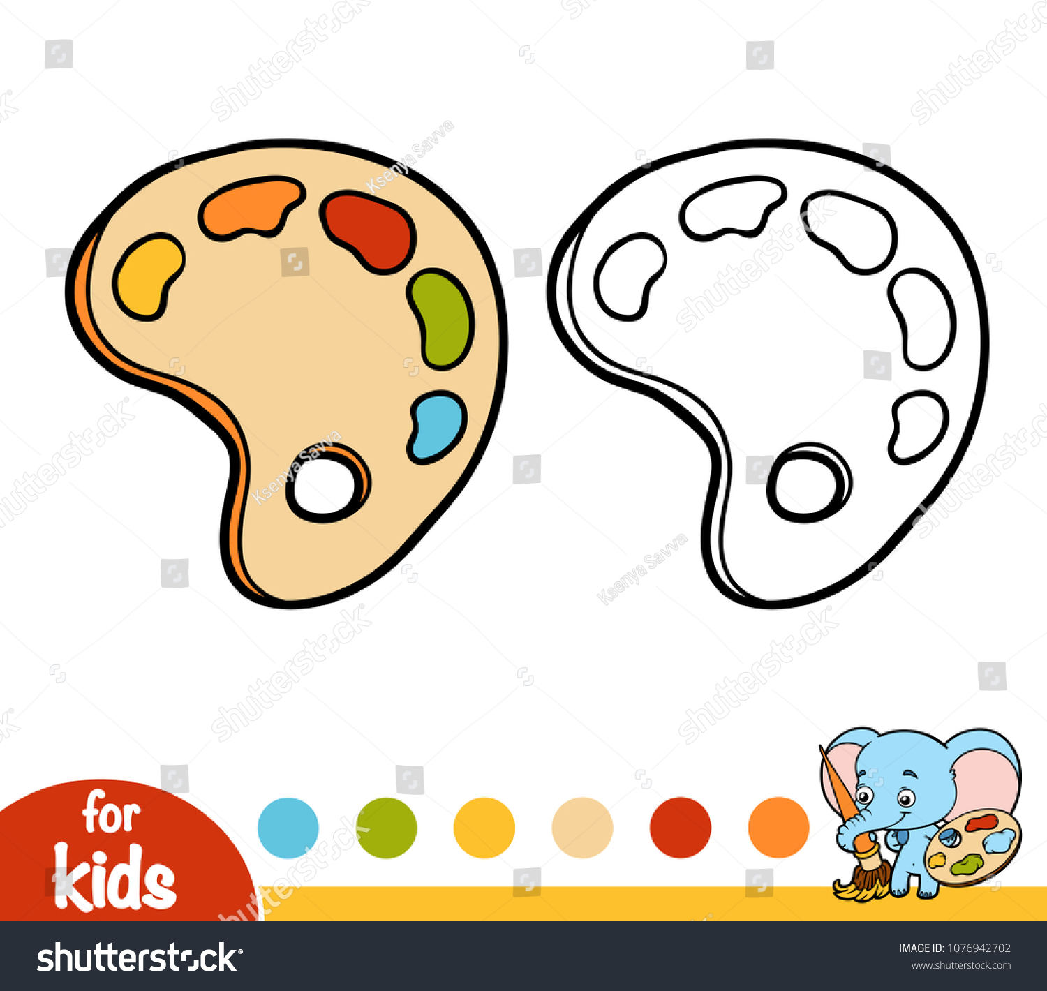 kids art palette
