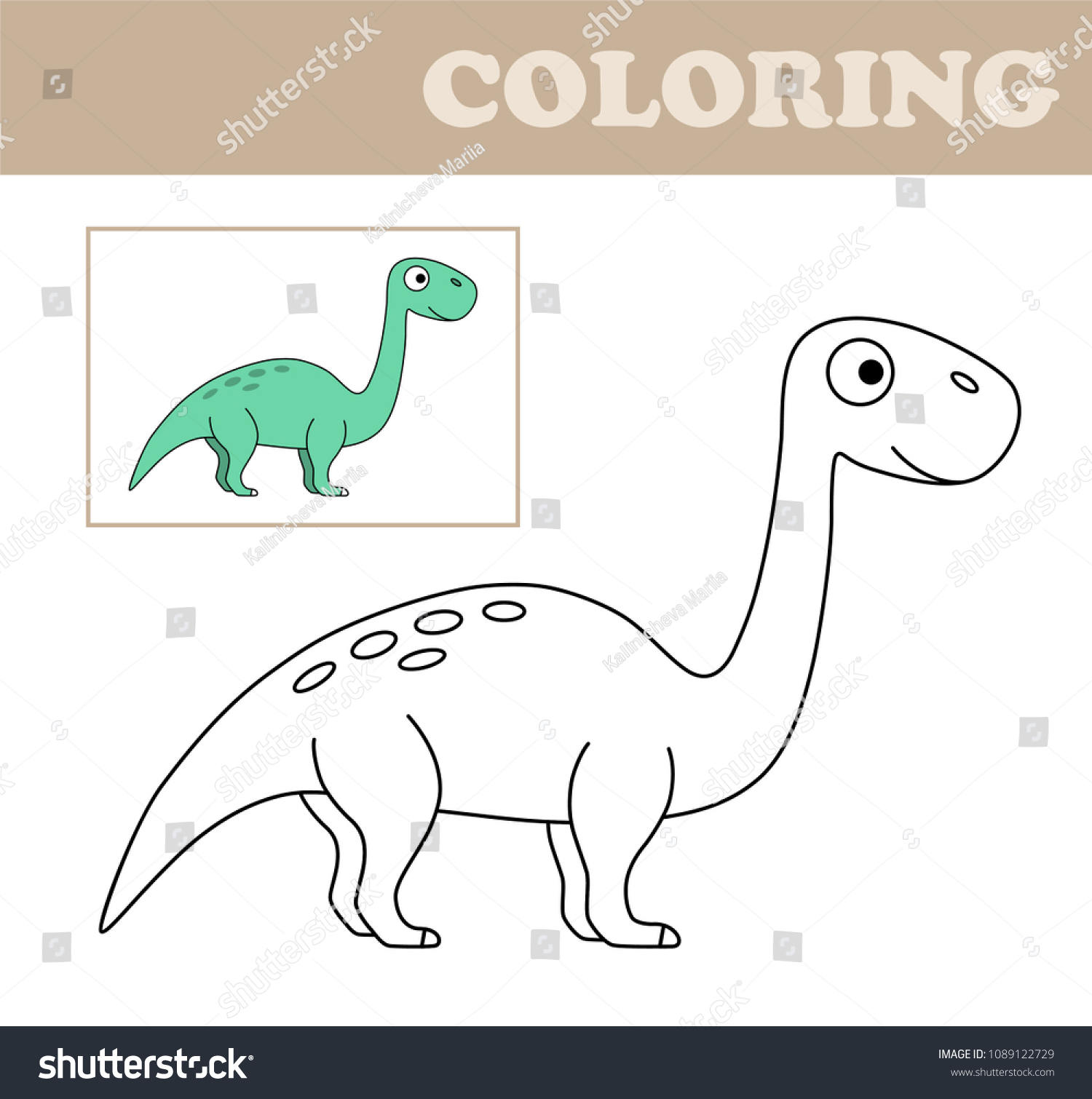 Download Coloring Book Children Drawing Kids Activity Stock Vector Royalty Free 1089122729