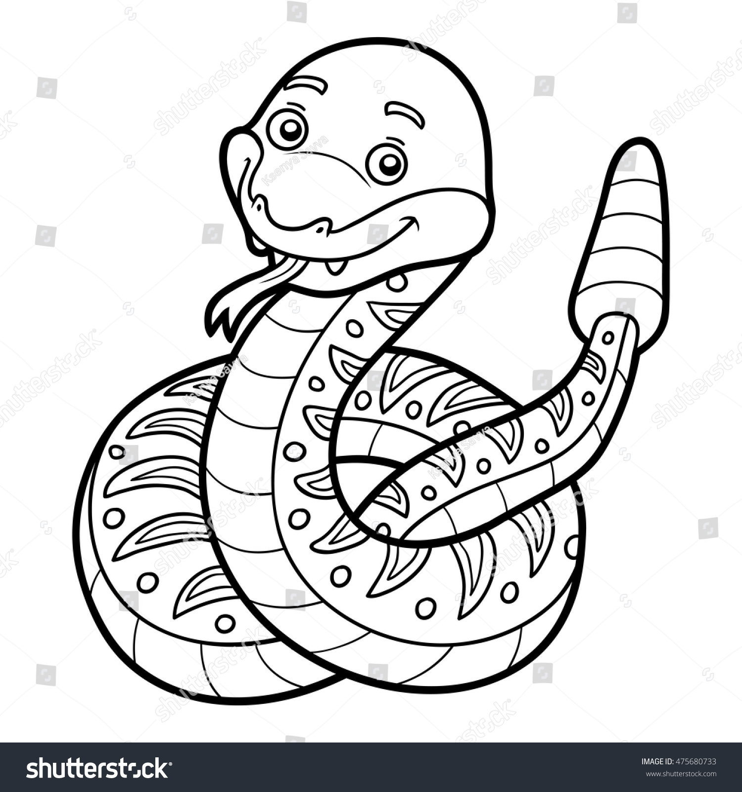 78 Rattle snake outline Images, Stock Photos & Vectors | Shutterstock