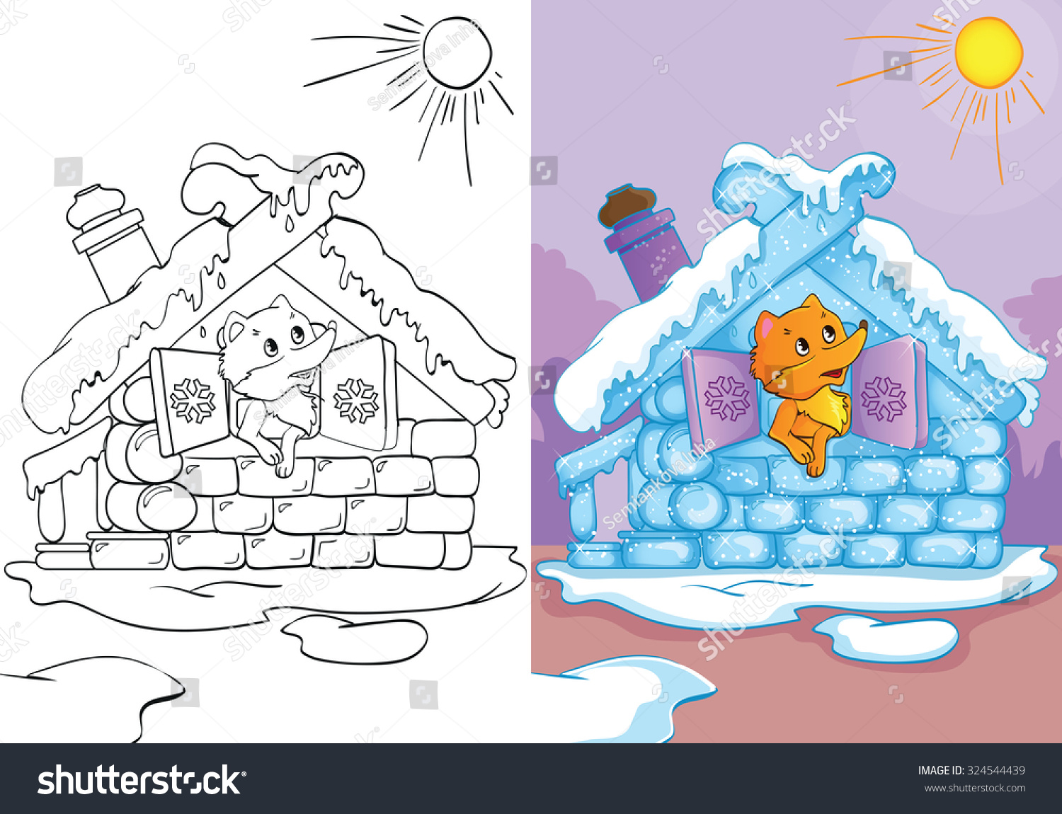The fox had an ice hut The fox had an ice hut