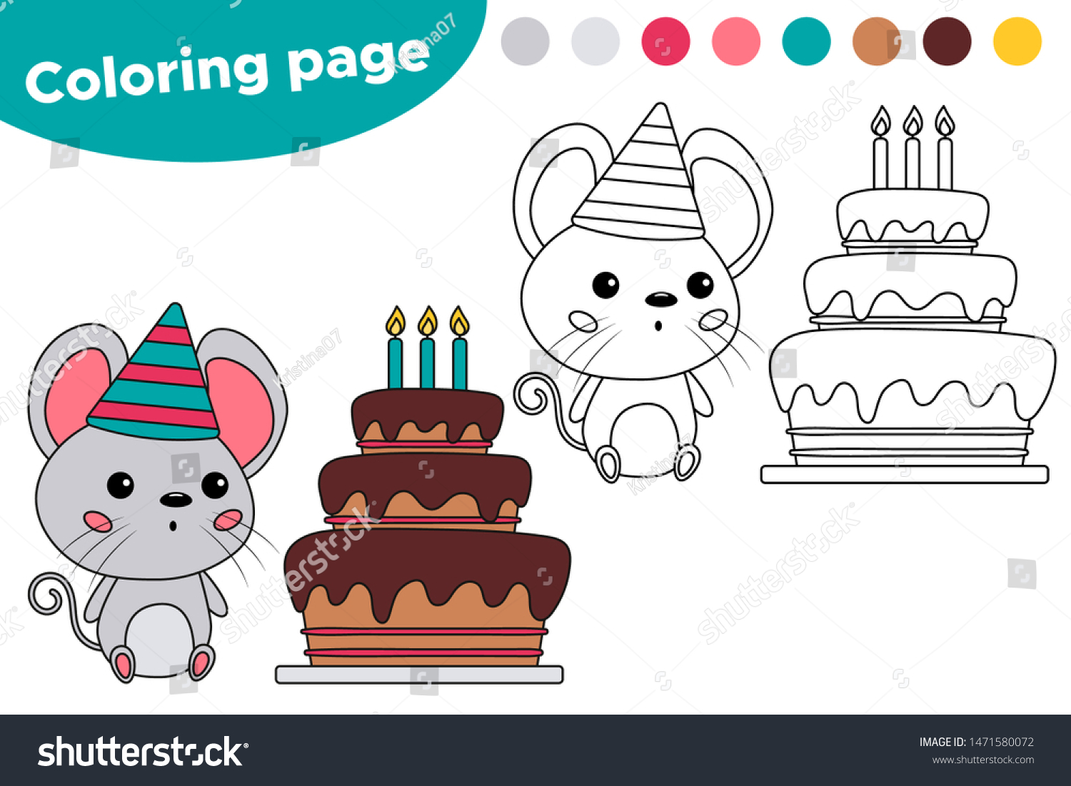 61 Cute Coloring Pages Cake  Best HD