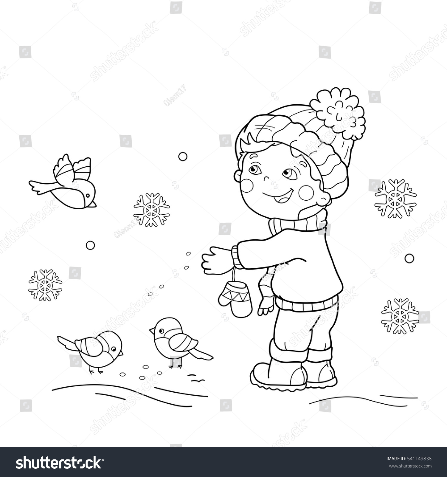 Coloring Page Outline Cartoon Boy Feeding Stock Vector (Royalty Coloring Page Outline Cartoon Boy Feeding Stock Vector (Royalty
