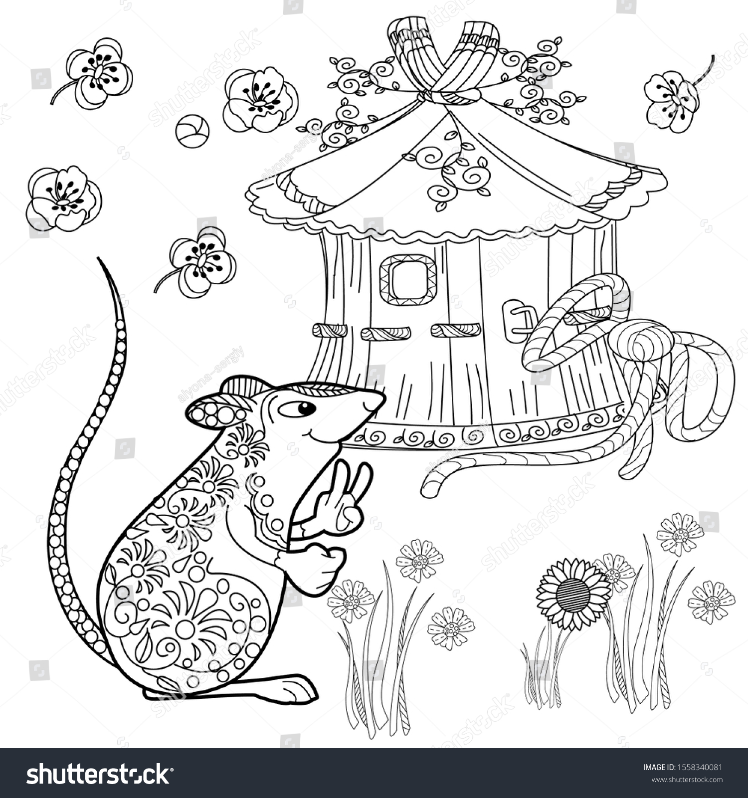 Download Coloring Pages Coloring Book Adults Colouring Stock Vector Royalty Free 1558340081