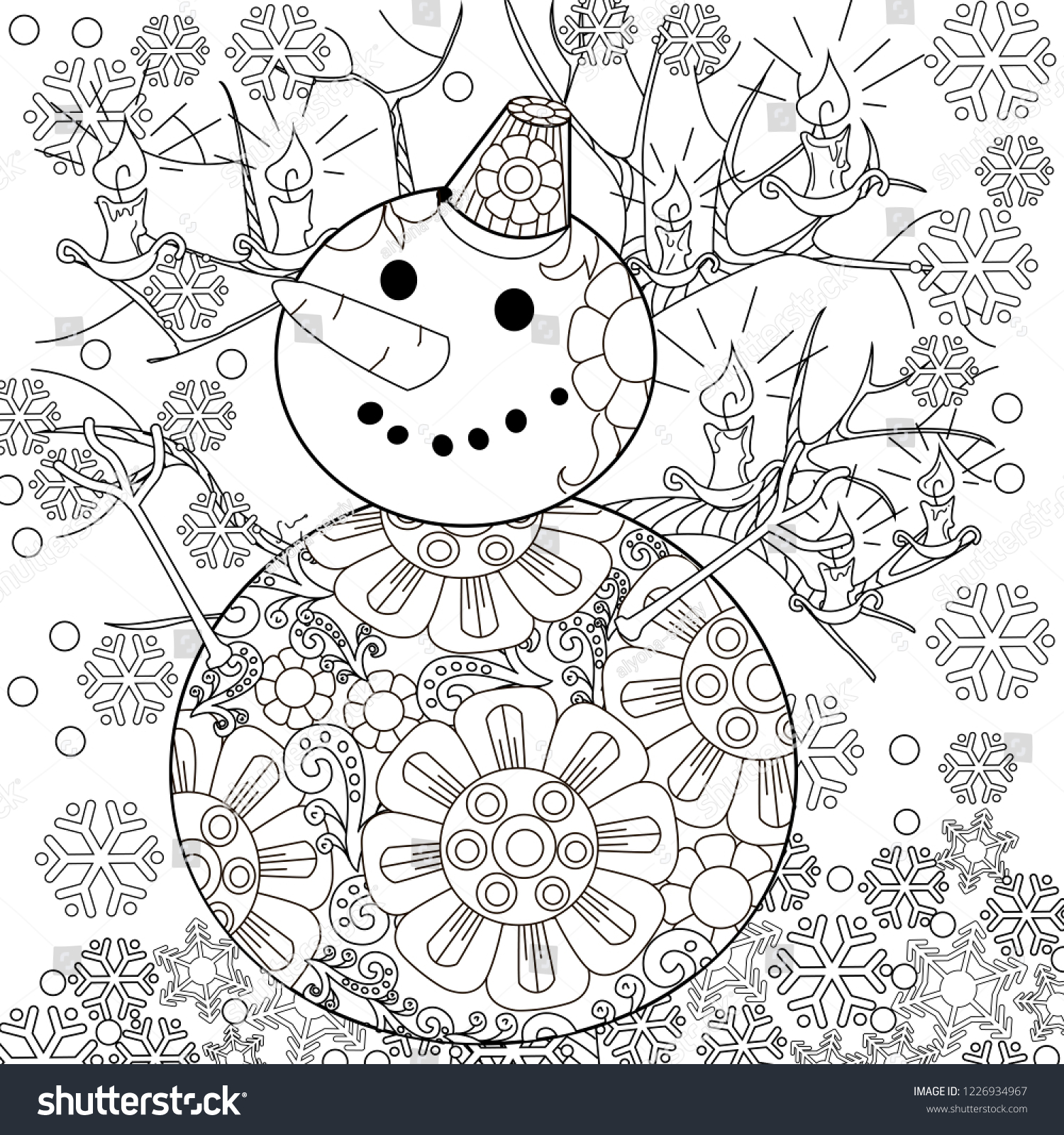 Coloring Pages Coloring Book Adults Colouring Stock Vector (Royalty ...