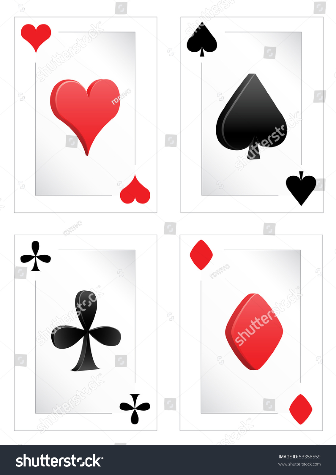 Poker card colors