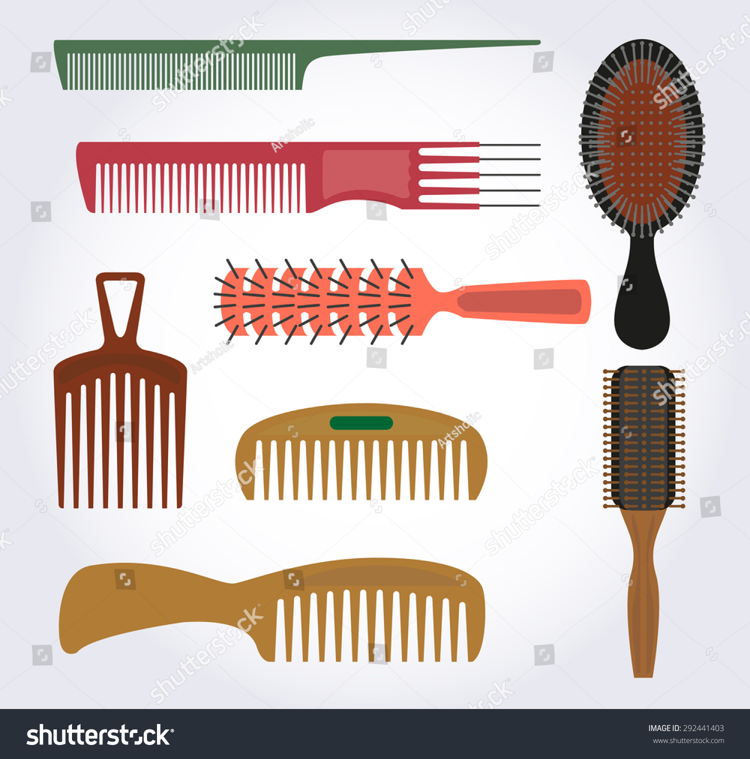 Combs, Brushes For Hair Brush, There Are Many Different Shapes And ...