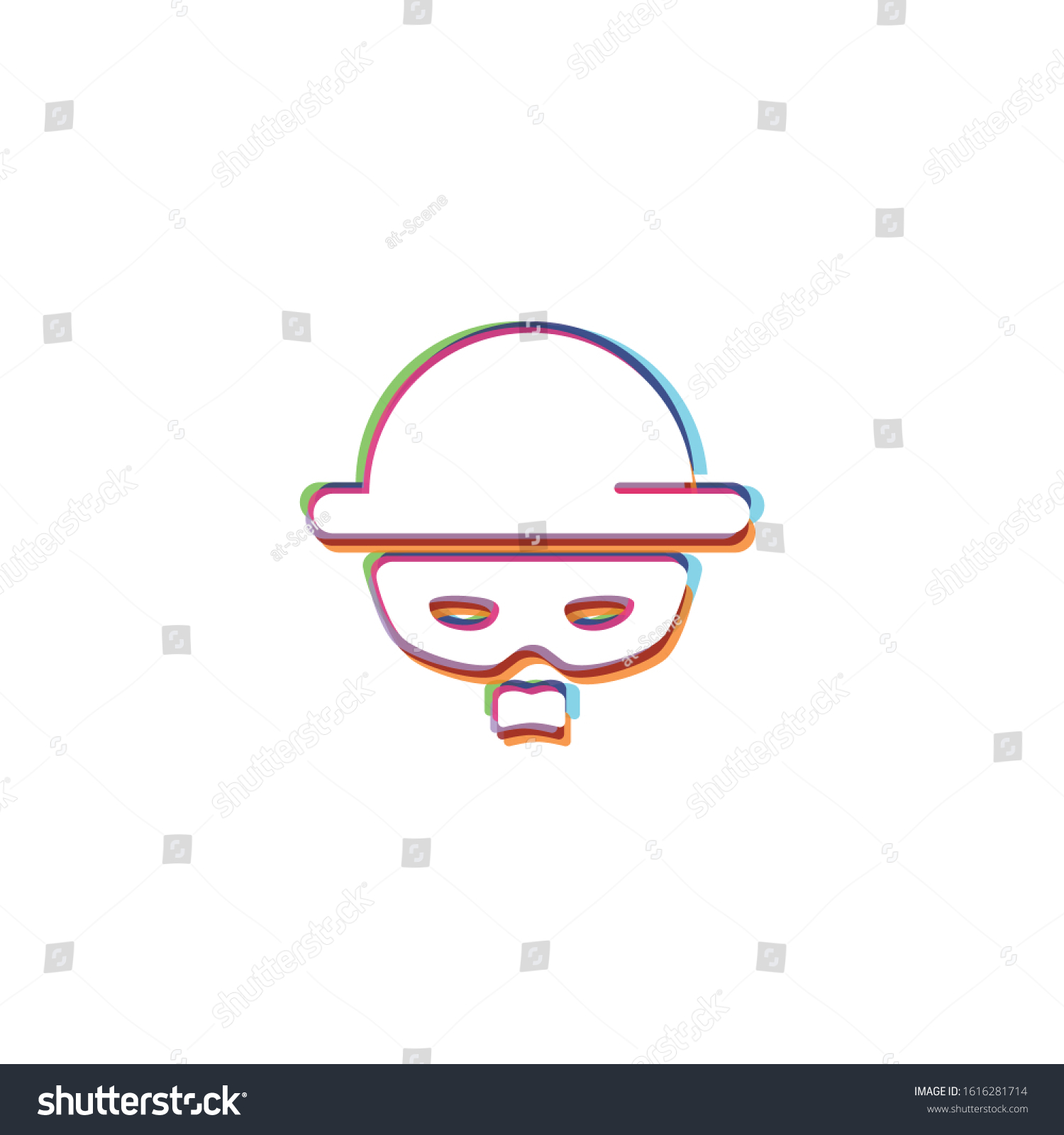Comedian Vector App Icon Stock Vector (Royalty Free) 1616281714 ...