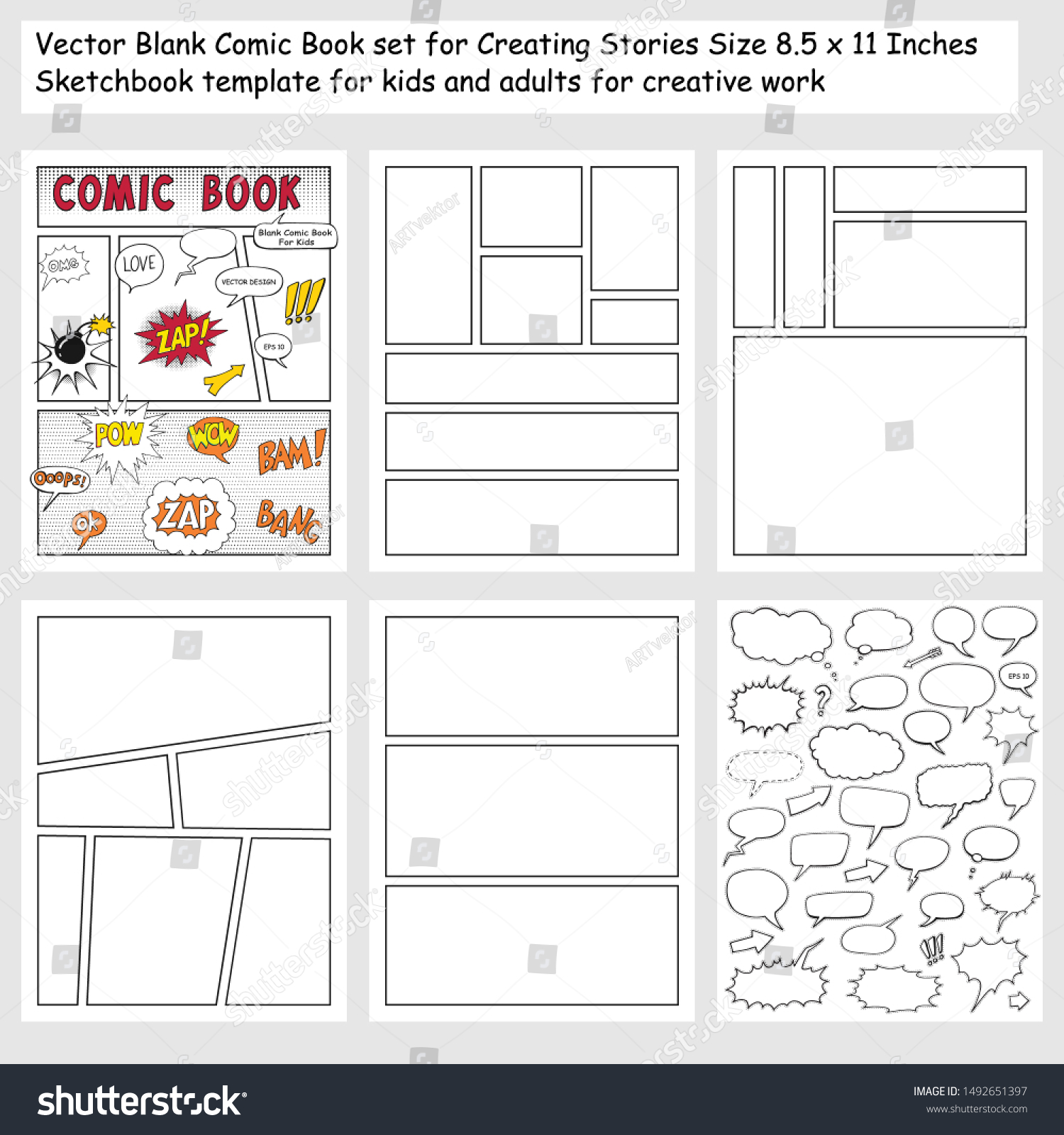 Comic strip template Images, Stock Photos & Vectors | Shutterstock