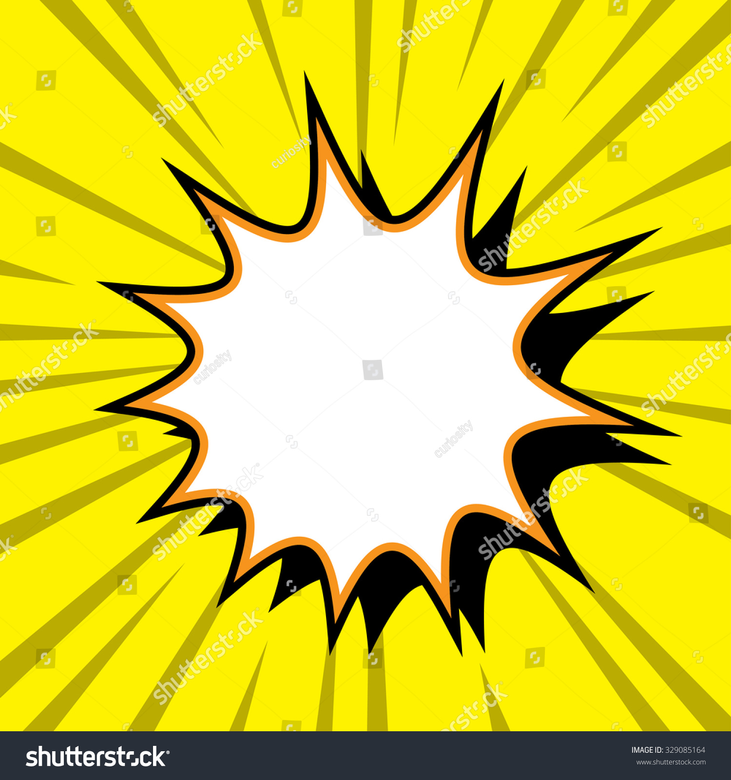 Comic Book Cartoon Background Explosion Stock Vector Royalty Free