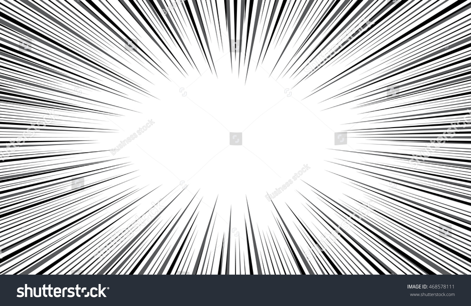 Comic Speed Radial Line Background Stock Vector Royalty Free