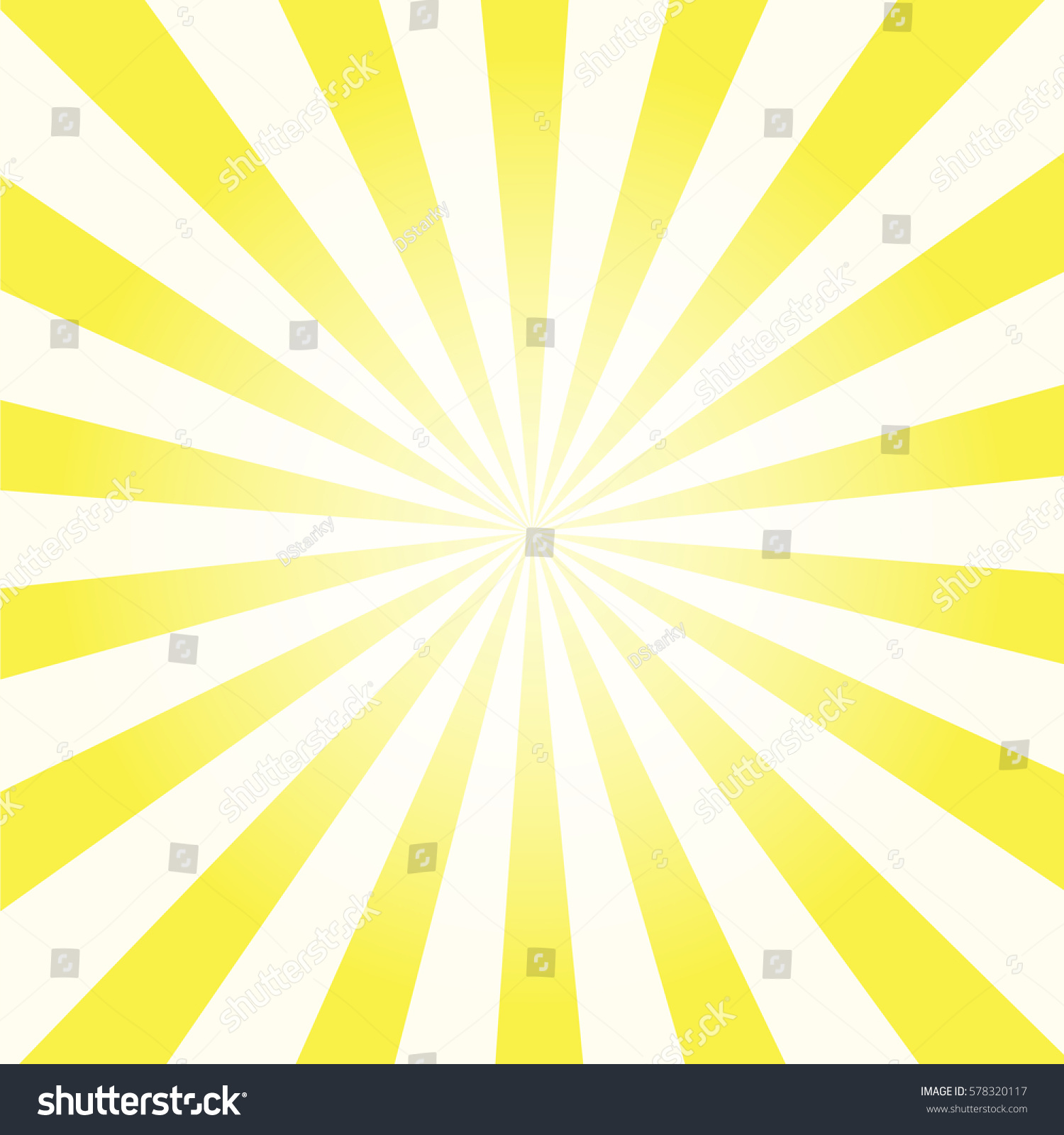 Comic Sun Rays Background Yellow Sunburst Stock Vector 578320117 ...