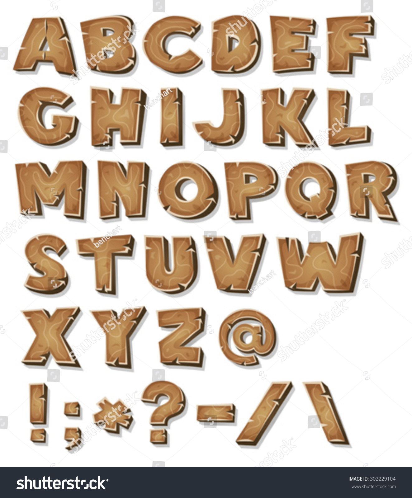 17,036 Wooden font Stock Vectors, Images & Vector Art | Shutterstock