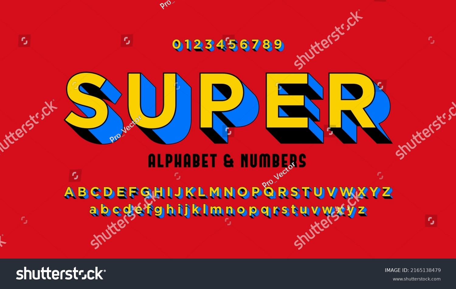 Comics Style Font Alphabet Letters Numbers Stock Vector (Royalty Free ...