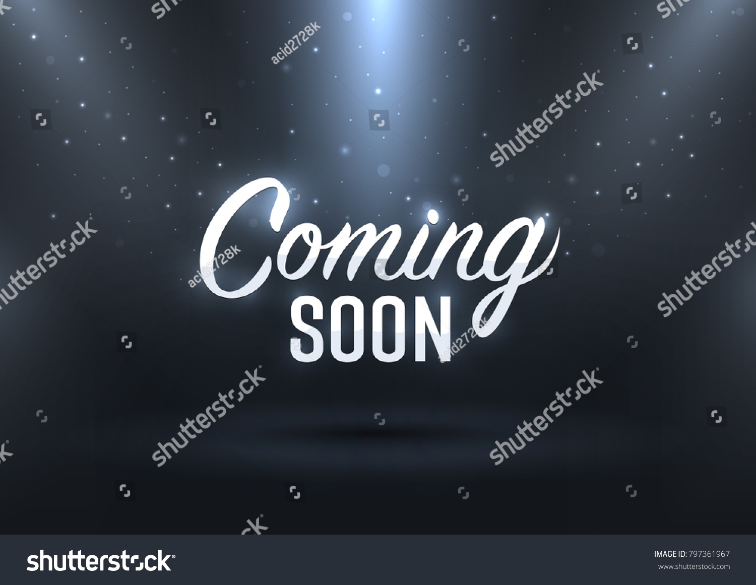 SVG of Coming Soon. Promotion banner coming soon, illustration of illuminated text coming soon
 svg