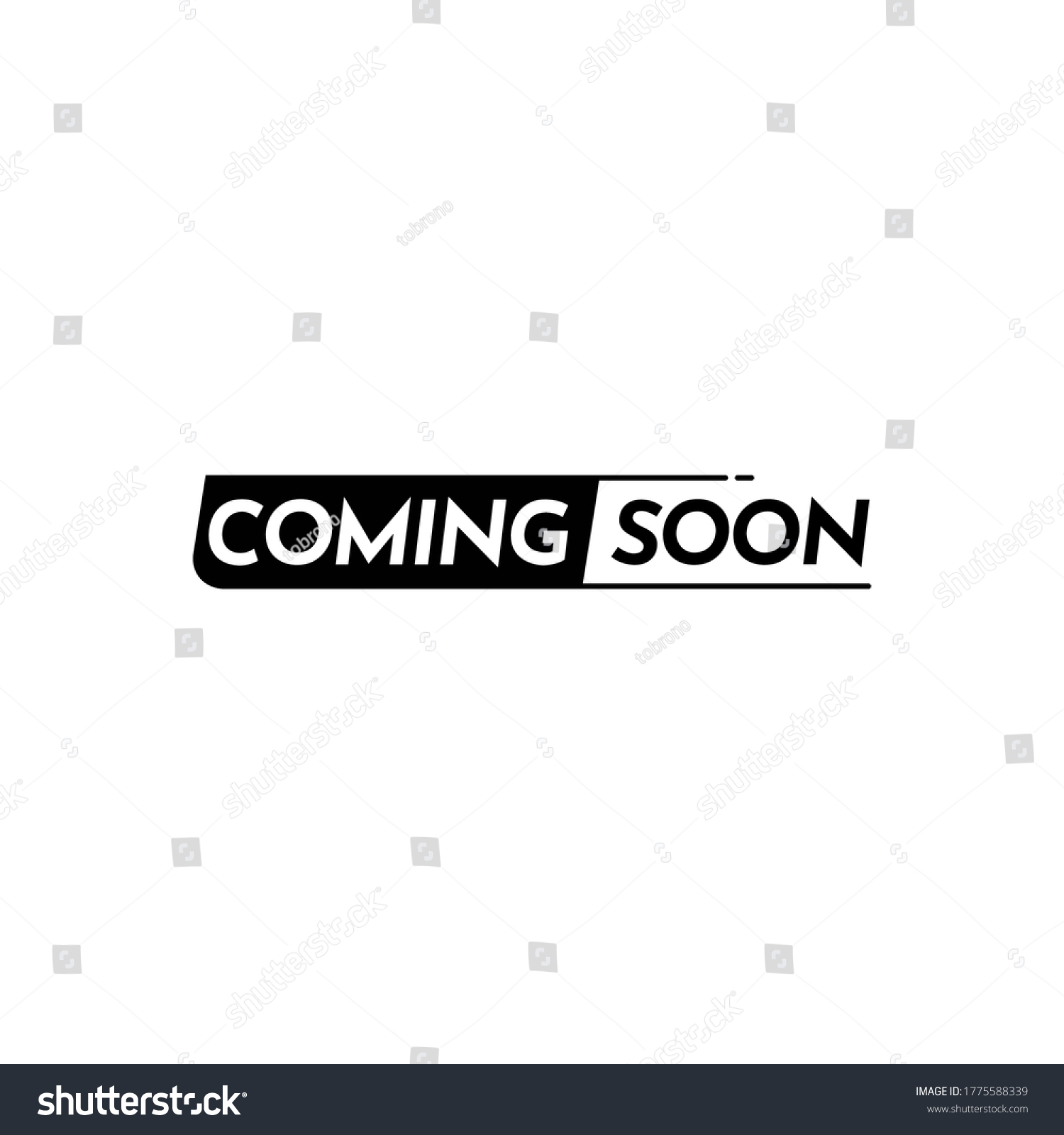 SVG of Coming Soon Text Label Vector Template Design Illustration svg