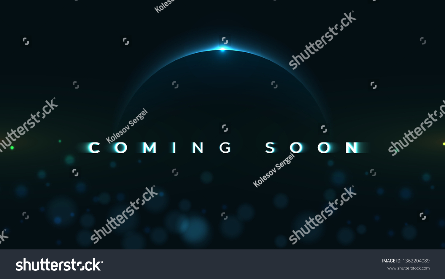 SVG of Coming Soon text on abstract Sunrise Dark Background with motion effect. Design Concept for sale, business advertising, web, promotion announce, poster, banner, flyer. - Vector Illustration svg